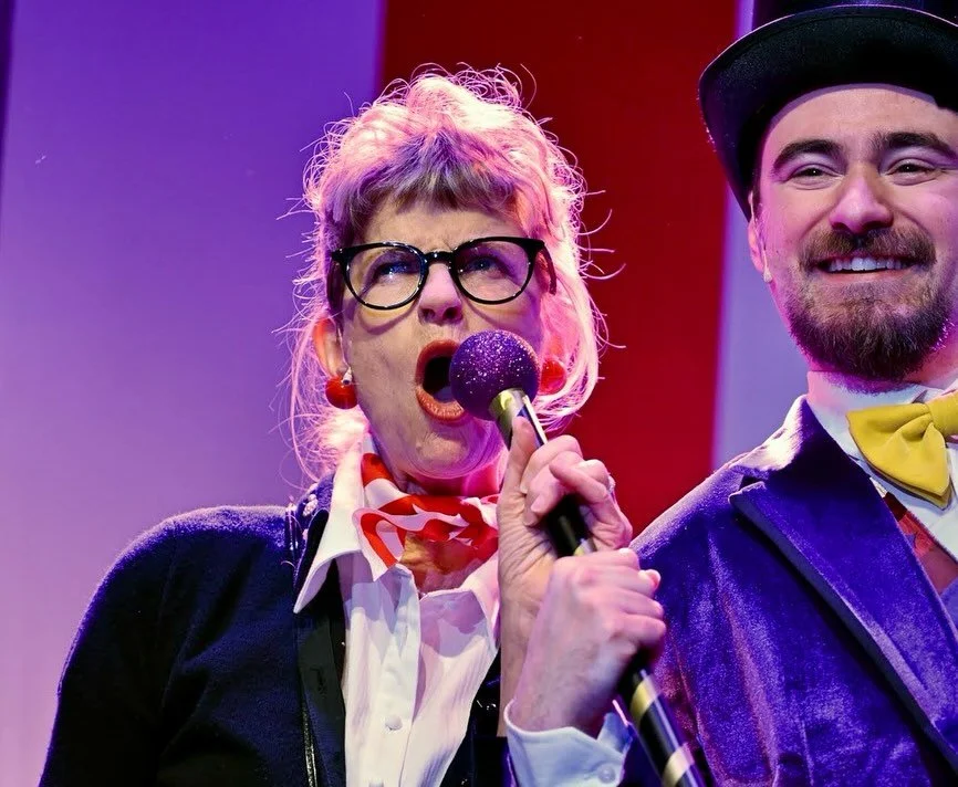 Some Fun &amp; Yes Manic pics of Mrs. Teavee in Charlie &amp; the Chocolate Factory w/ @theabcplayers at the @stuartsoperahouse thanks Morristowne Photography!