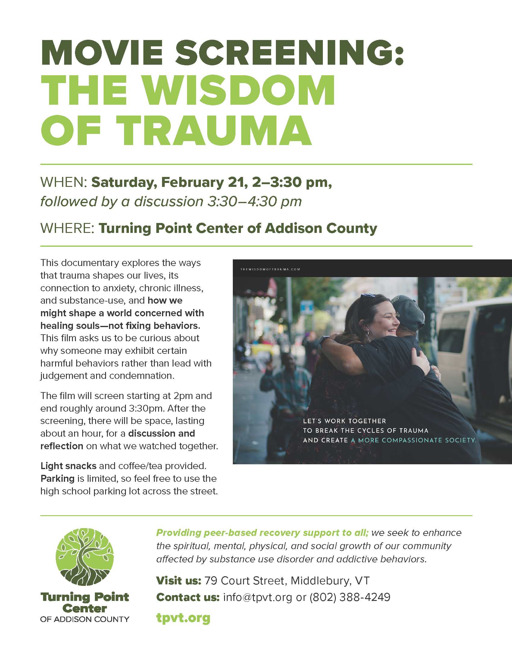 Movie Screening: The Wisdom of Trauma