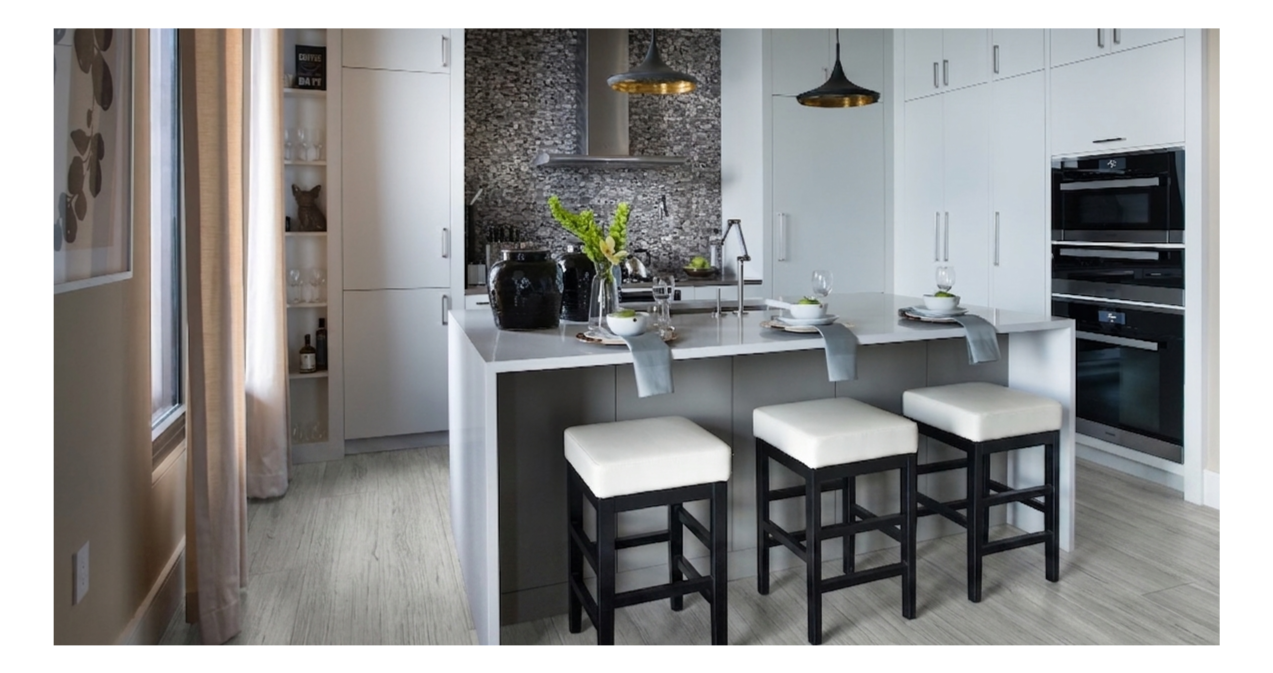 Sandstone installed in kitchen