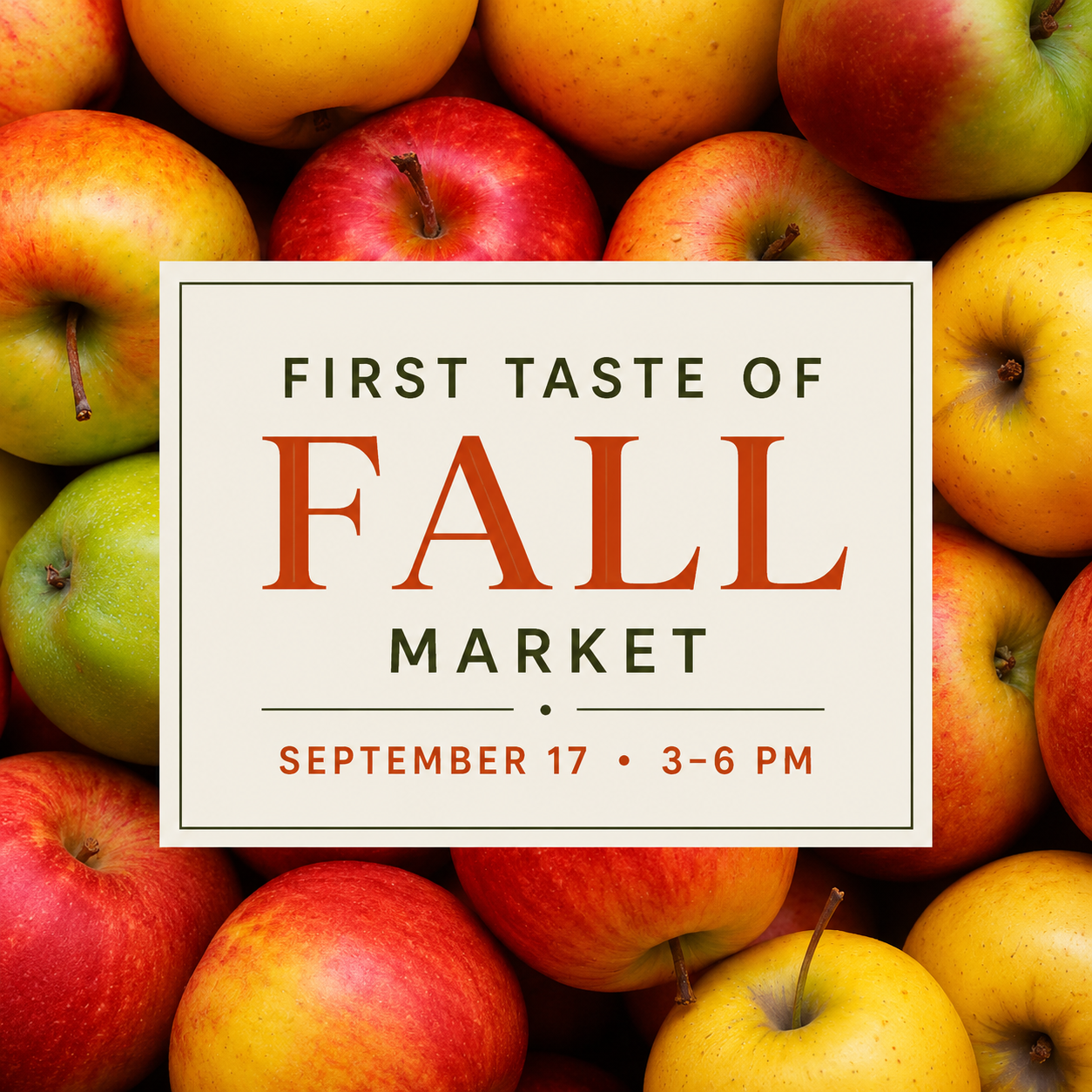 First Taste of Fall Market
