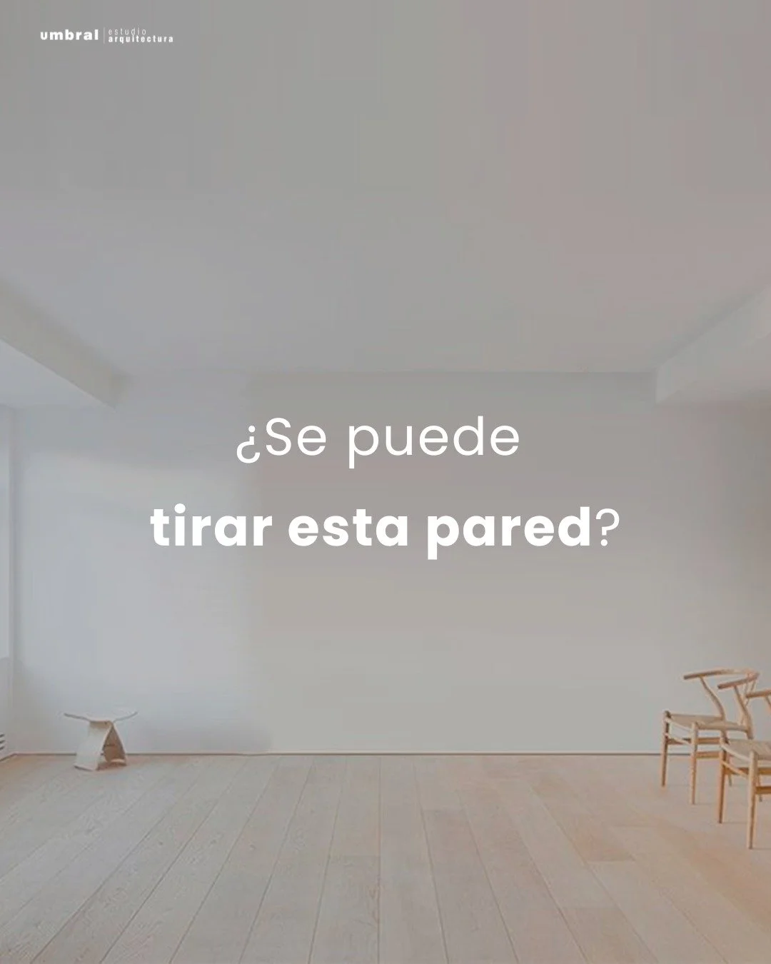 Muchas veces me preguntan: 
&iquest;es posible tirar esta pared?

En la mayor&iacute;a de los casos, s&iacute;. Casi todo puede resolverse en la estructura de una casa. La clave est&aacute; en analizar qu&eacute; est&aacute; soportando esa pared, qu&