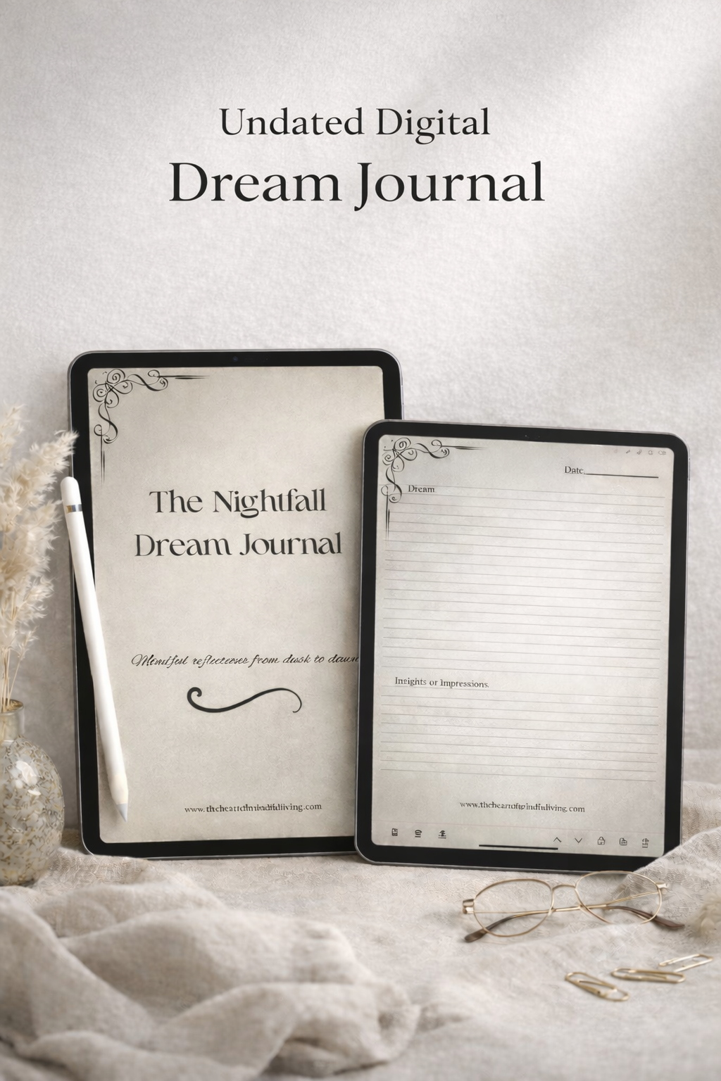 Digital dream journal on elegant fabric.png