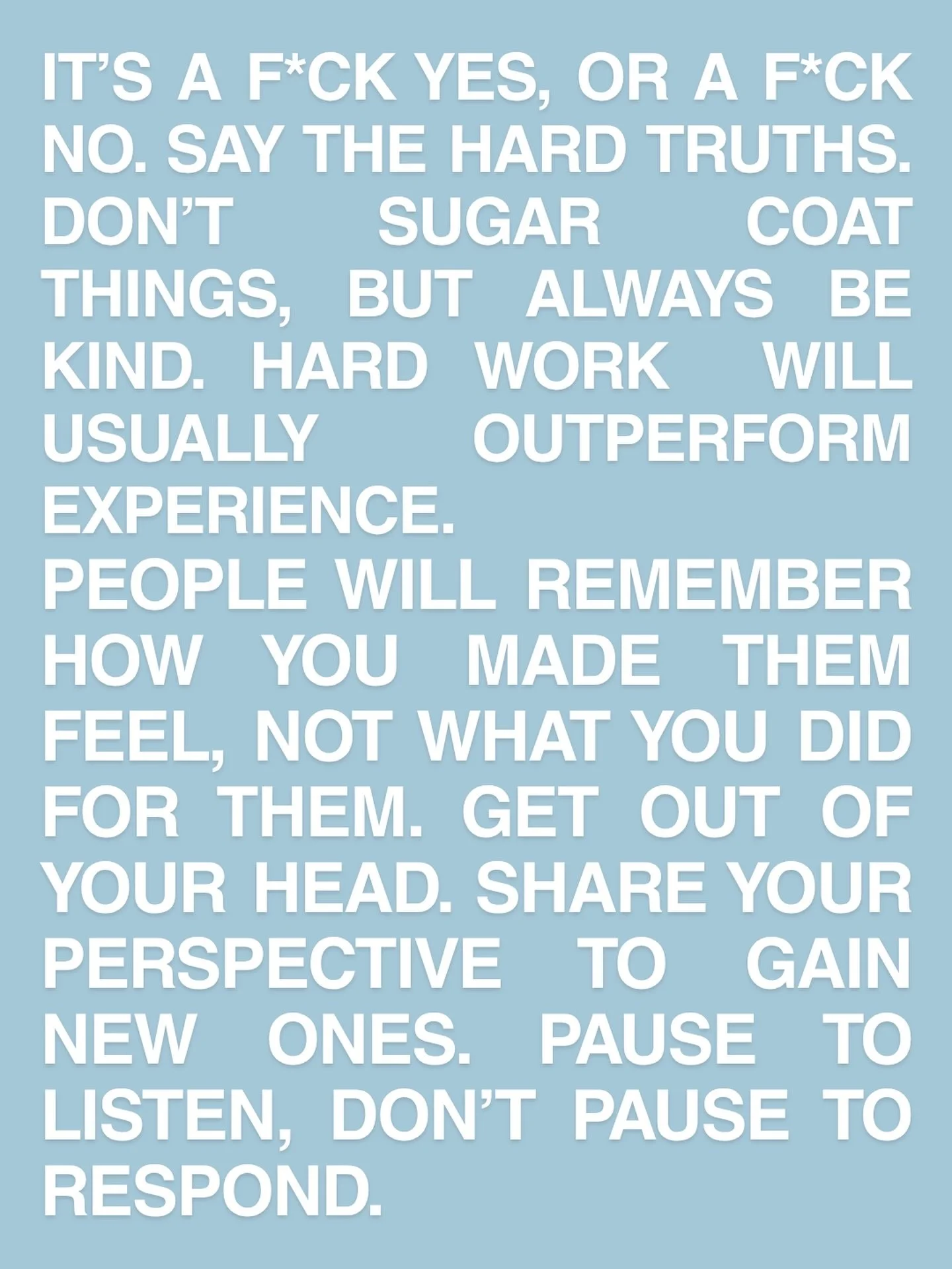 PBCo mantras ✨