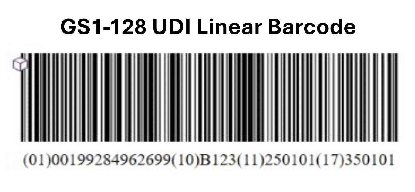 GS1-128 UDI Linear Barcode