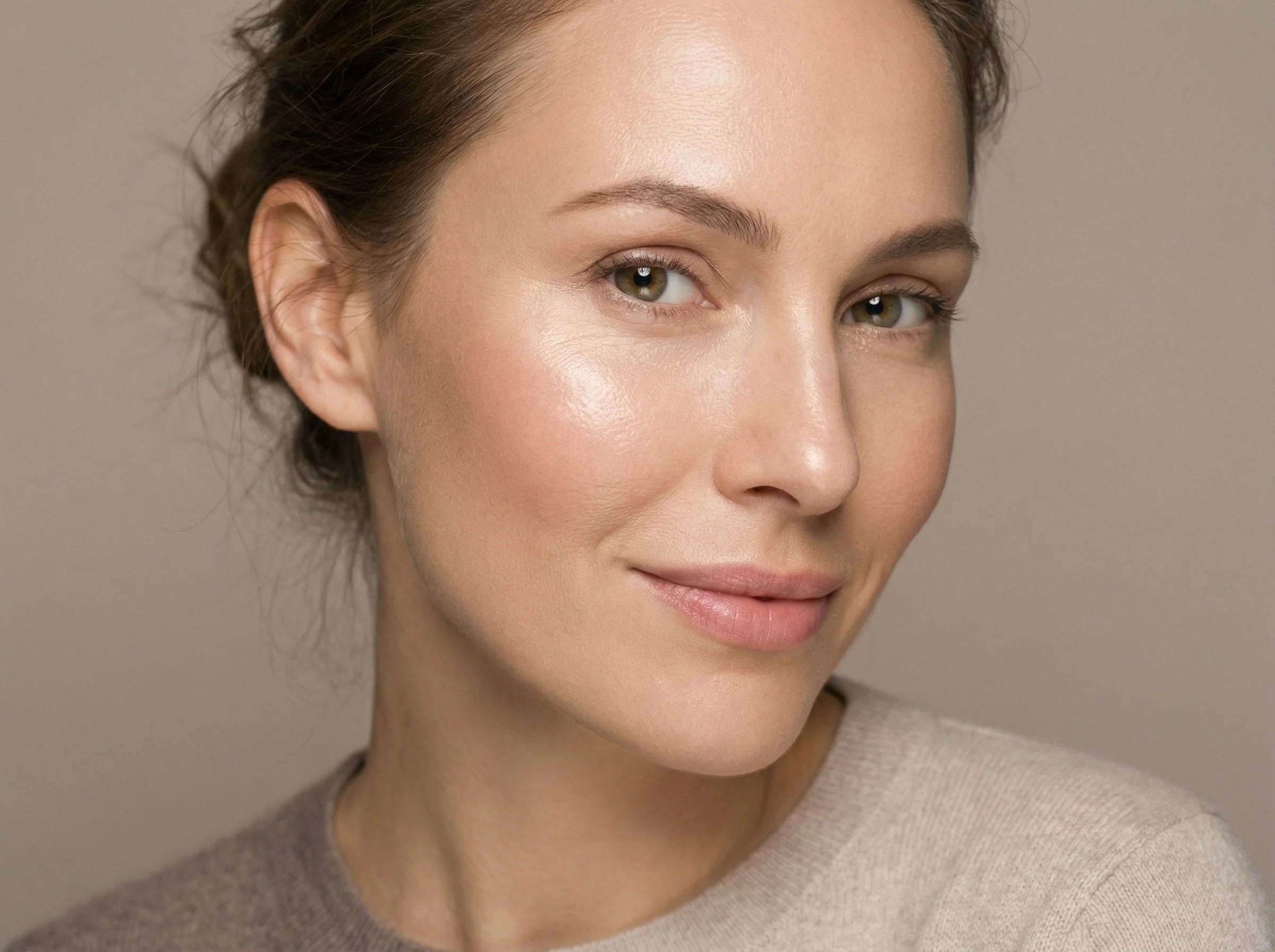 Résultat naturel et subtil d'une injection d'acide hyaluronique à Paris pour lisser les rides et hydrater la peau.