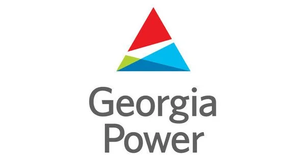 Georgia Power logo with a stylized triangle in red, white, blue, and green above the text 'Georgia Power'.