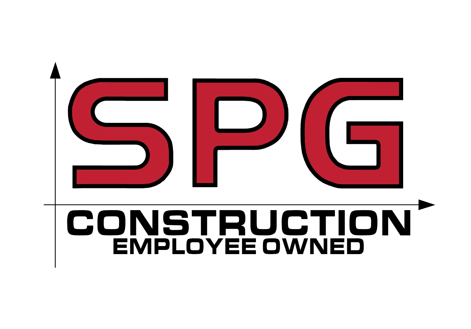 Red and black logo with arrows representing the company's name.