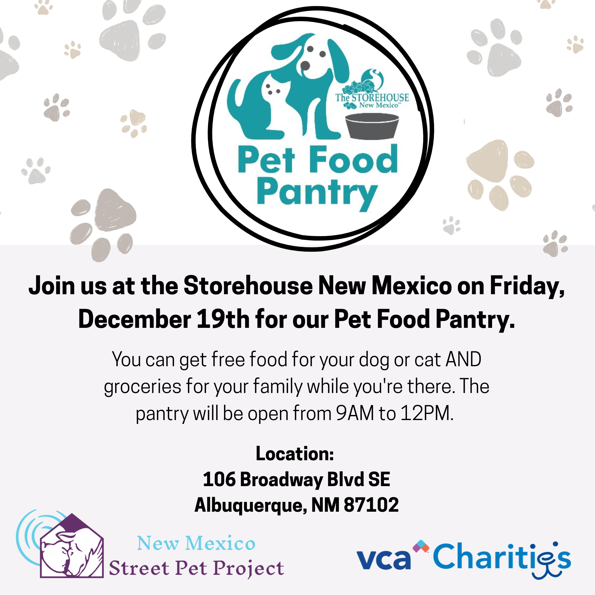 December Pet Pantry