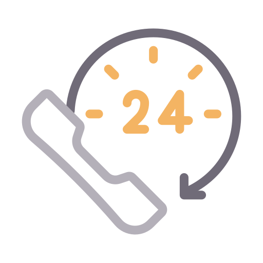 Icon für 24/7-Support und schnelle Erreichbarkeit