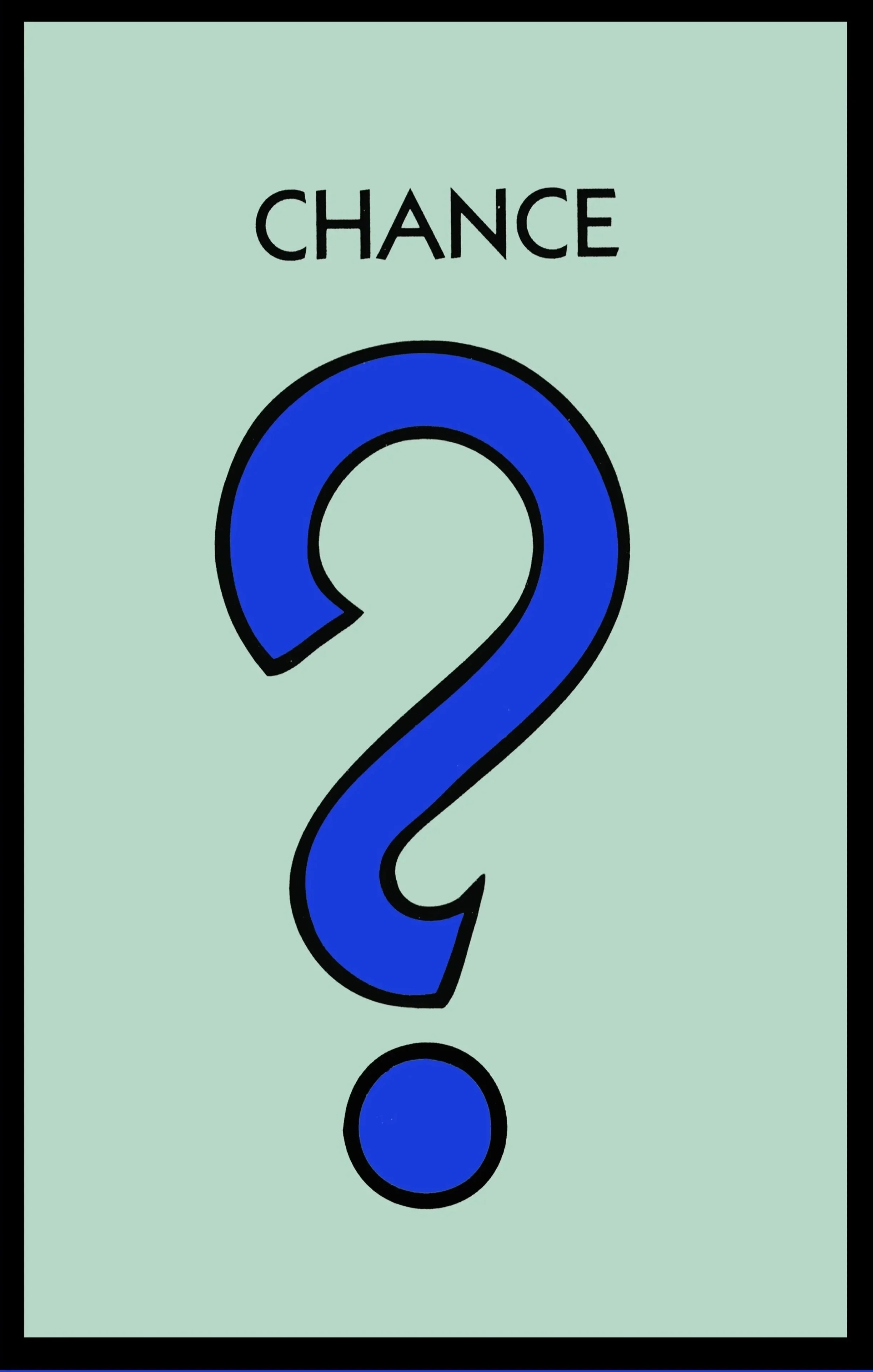 'Question Mark Blue ' photomontage digital print on vinyl, 38 x 58cm from Your Move installation, NCAD Works 2025 
Also available as Giclée Print on Hannemule William Turner 27cm x42cm