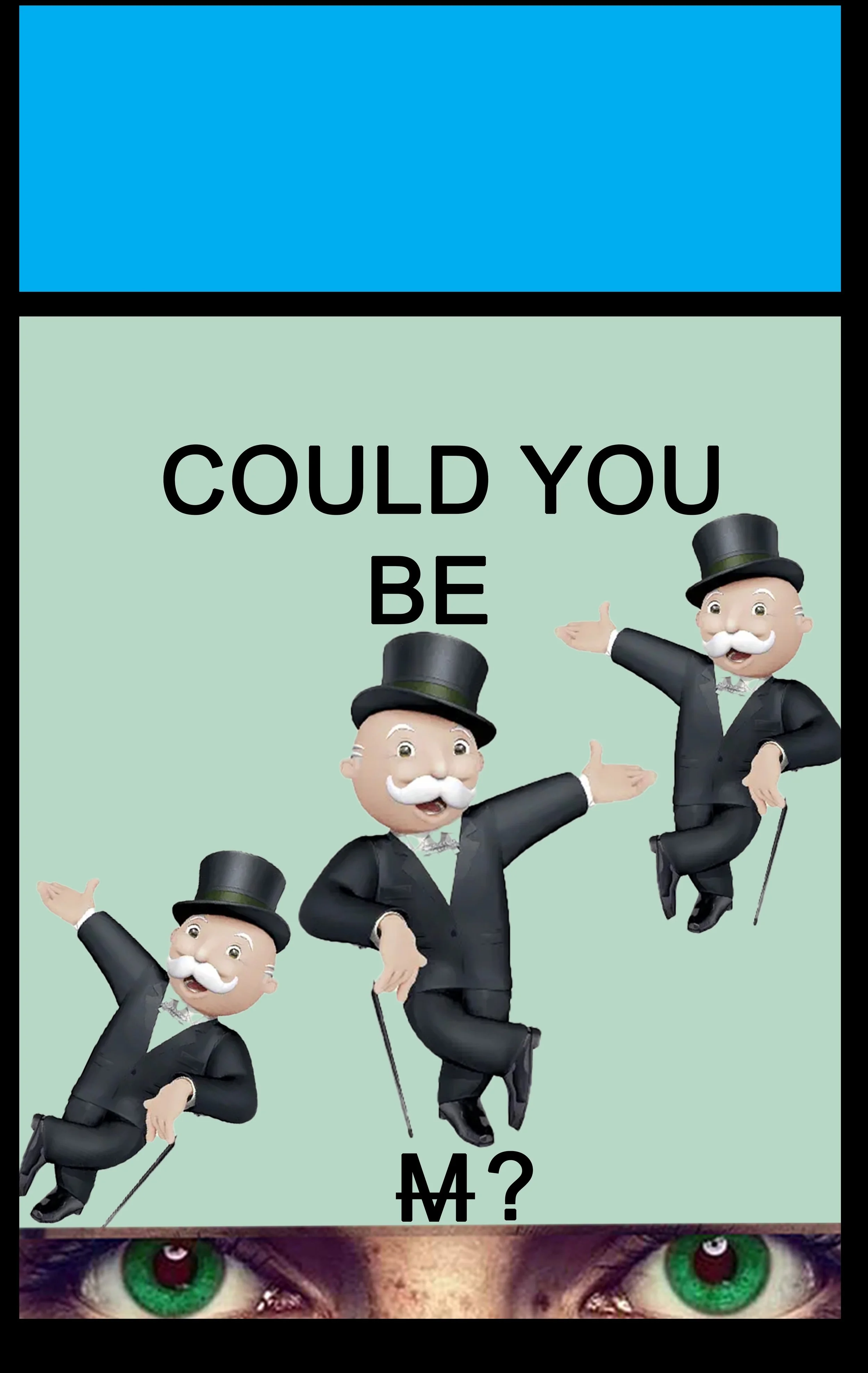 'Could you be' photomontage digital print on vinyl, 38 x 58cm from Your Move installation, NCAD Works 2025 
Also available as Giclée Print on Hannemule William Turner 27cm x42cm