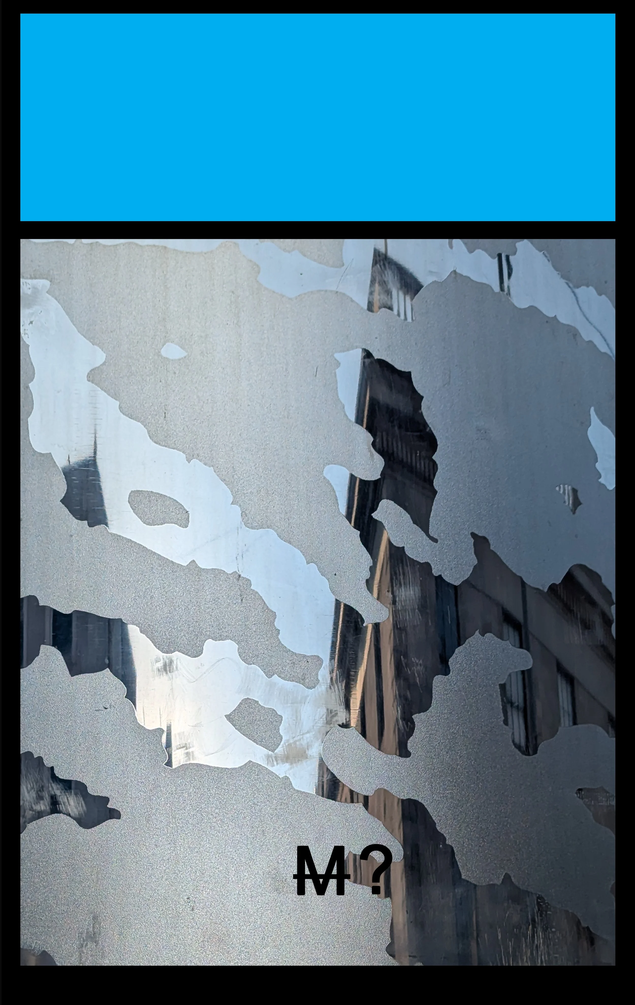 'Reflect'photomontage digital print on vinyl, 38 x 58cm from Your Move installation, NCAD Works 2025 
Also available as Giclée Print on Hannemule William Turner 27cm x42cm