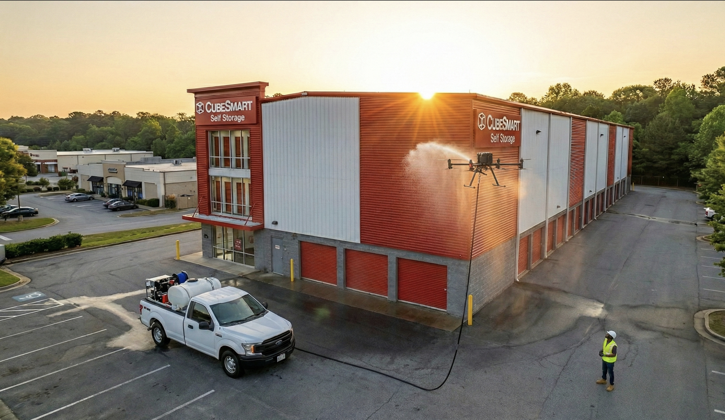 Commercial Building Exterior Cleaning