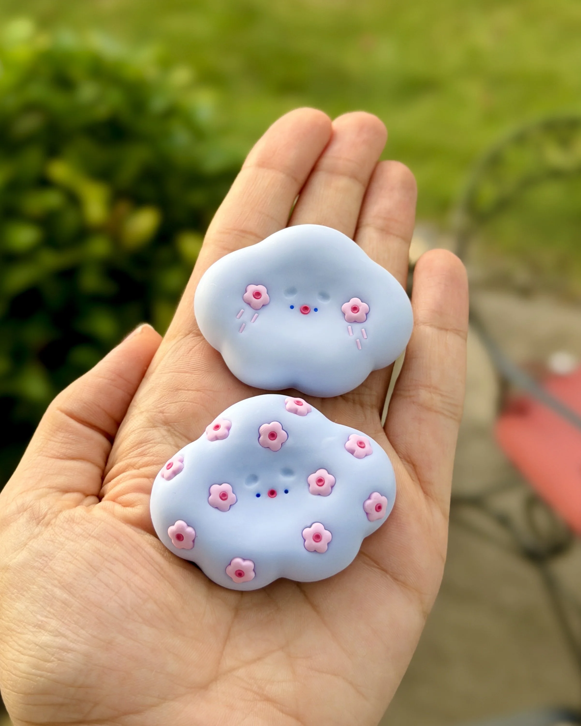 Bloomy Cloud (worry stone)