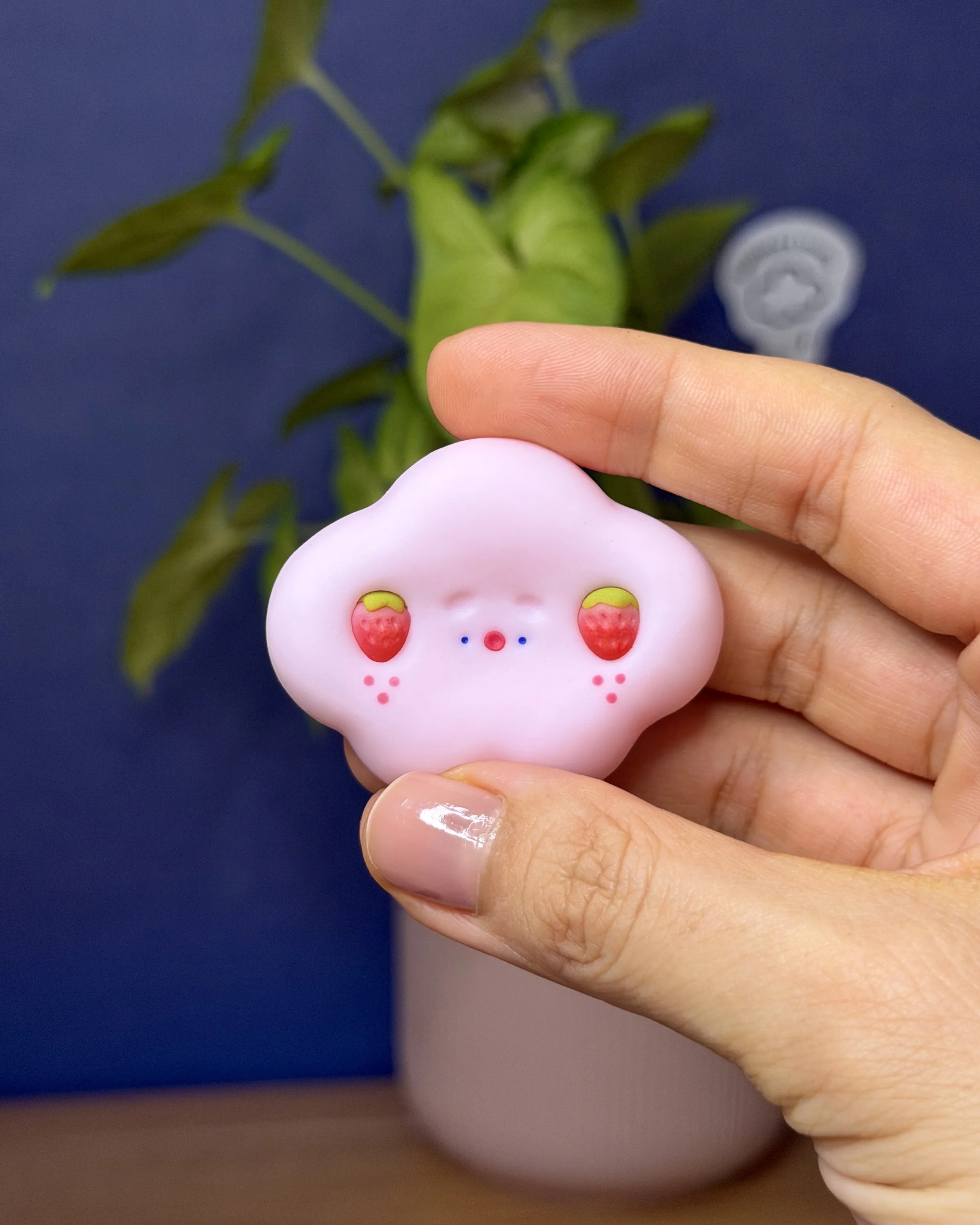 Strawberry Cloud (worry stone)