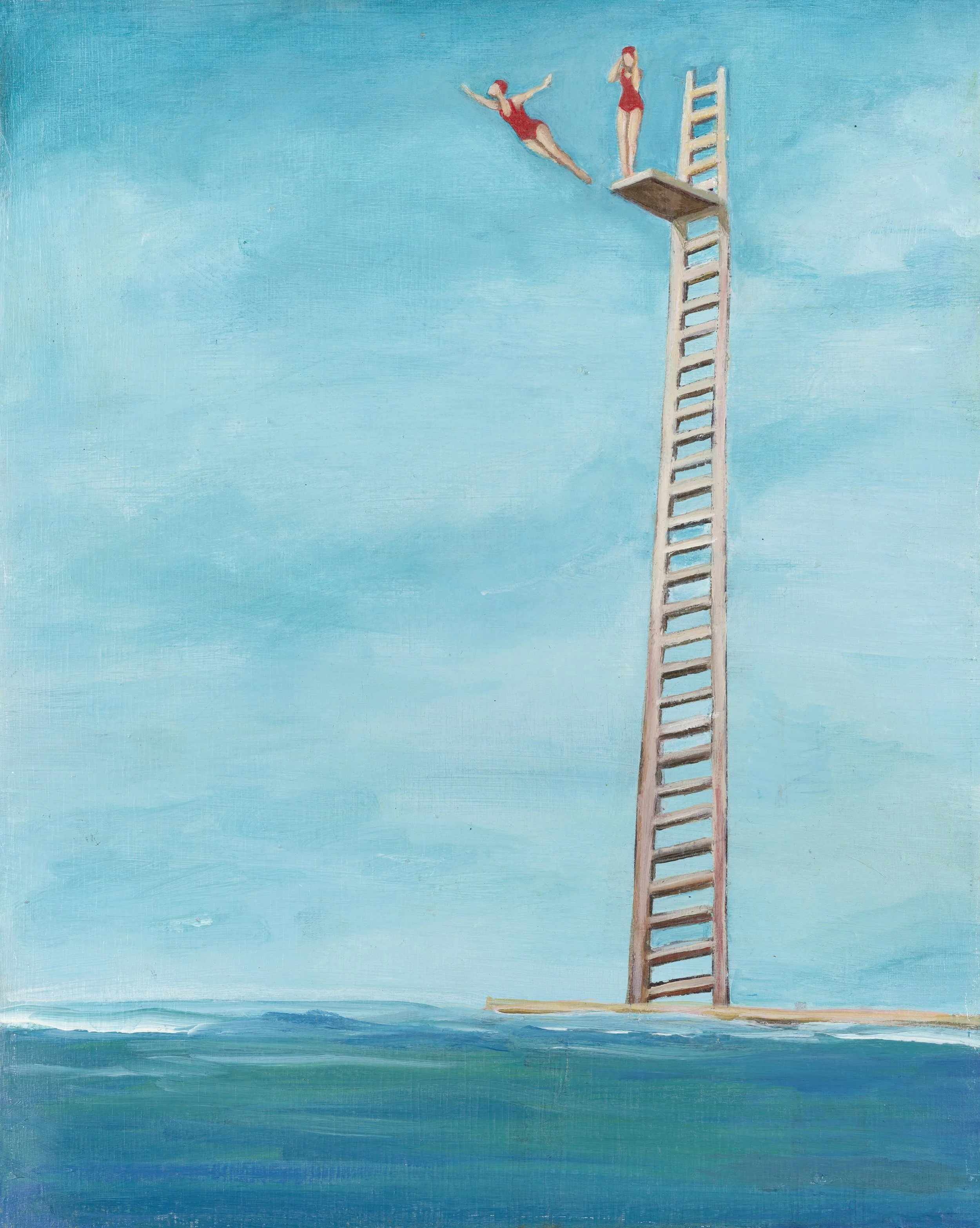From a height 2022 | Oil on board, 10x8 inches SOLD