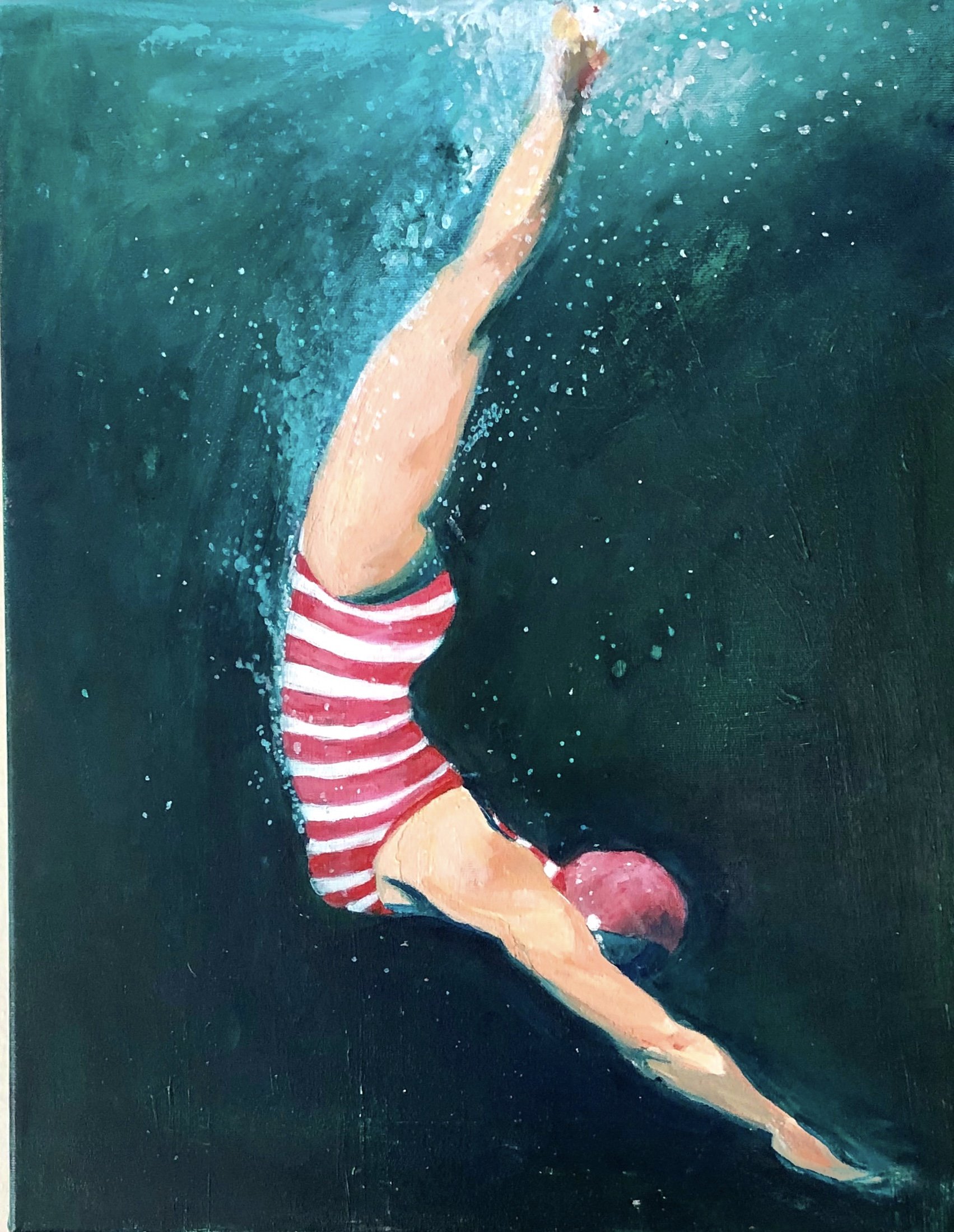 Untitled 2020 | Acrylic on canvas, 20x18 inches SOLD