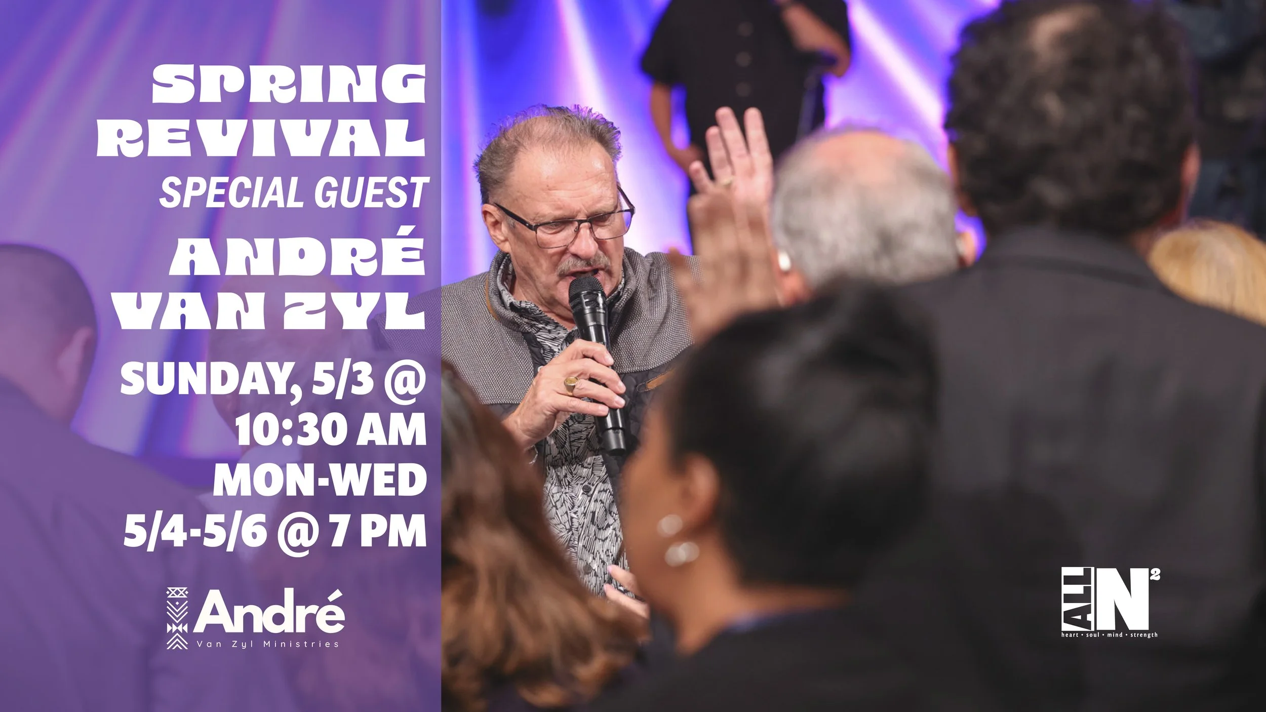 Spring Revival with André Van Zyl, May 3, 2026 10:30 AM