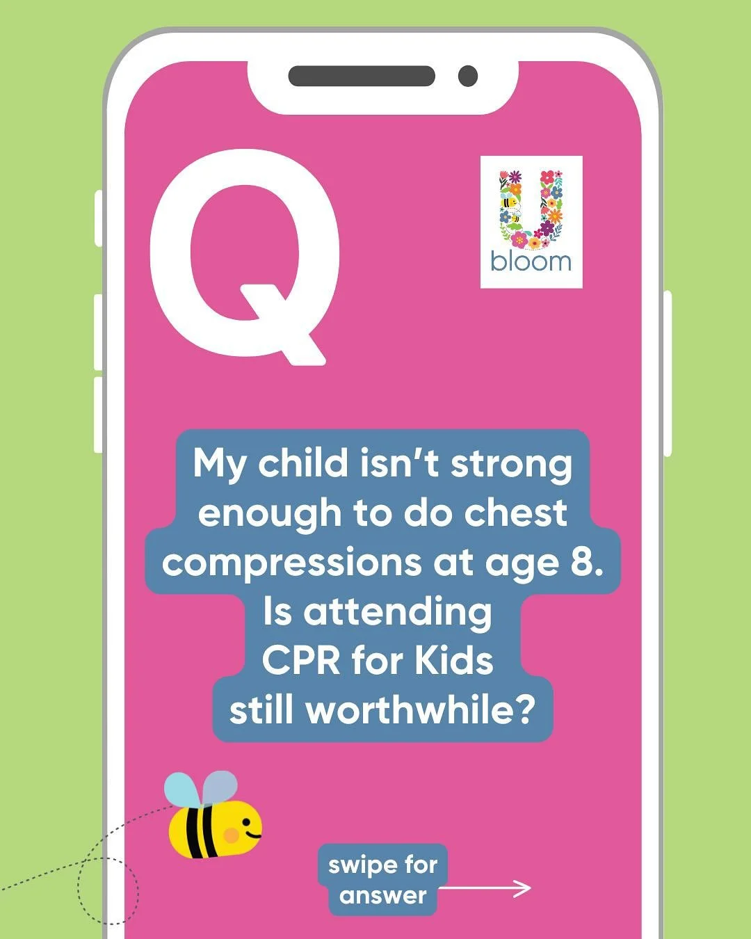 Can kids really help in a cardiac emergency?

✅ YES&mdash;more than you think! 💪🧠
&nbsp;
Even if they&rsquo;re not strong enough to do chest compressions on an adult, kids can still save lives by recognizing an emergency, calling 911 🚨, and guidin
