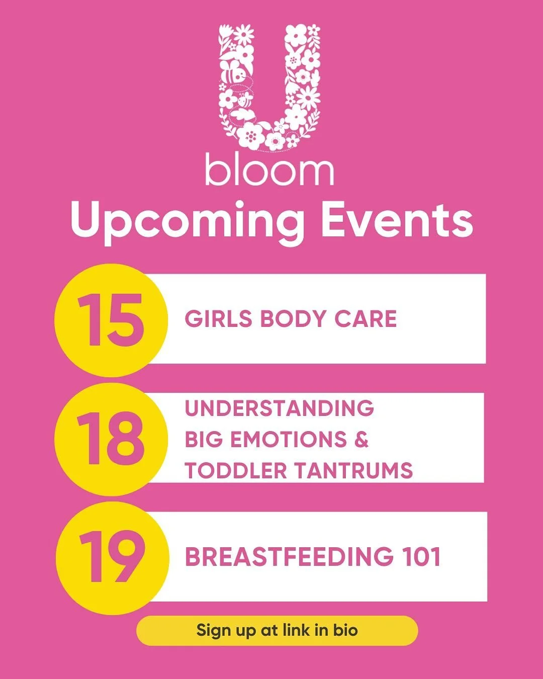 Wrapping up November with so much gratitude 💛🧡🍂 

We&rsquo;re feeling extra thankful for our community of families who keep learning, growing, and showing up together at Bloom U. If you&rsquo;ve been meaning to join us in person before the month w