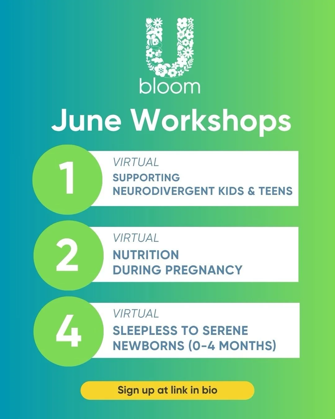 ☀️ June at Bloom U is blooming with fun, creativity, and confidence-building adventures! 🌸
&nbsp;
We&rsquo;re especially excited to introduce 🐝 Bee Prepared Academy 🐝 &mdash; our brand new summer program designed just for kids! Little learners wil