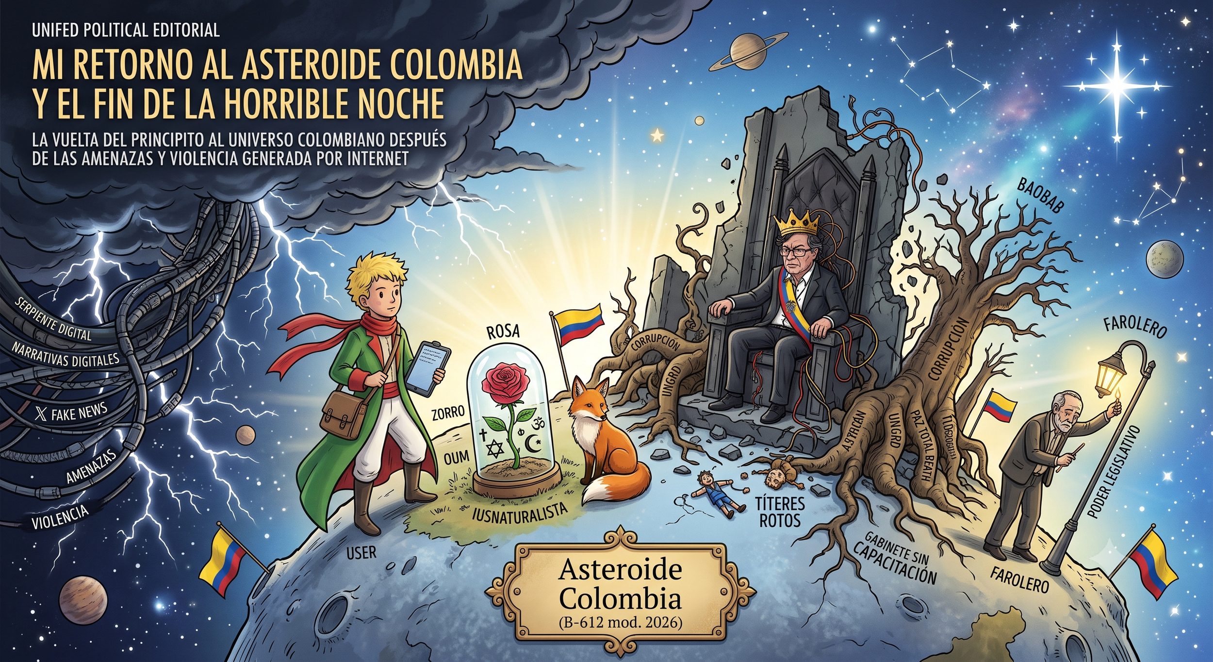 Mi retorno al asteroide, Colombia y el fin de la horrible noche