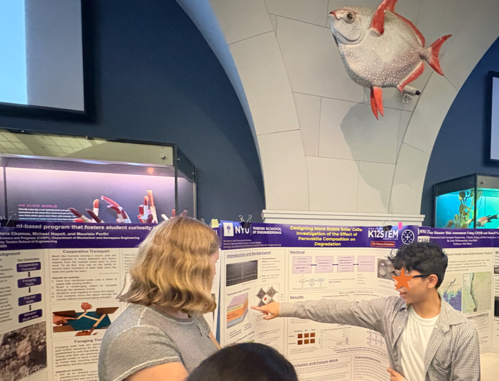 So proud of our high school students presenting their poster at the American Museum of National History