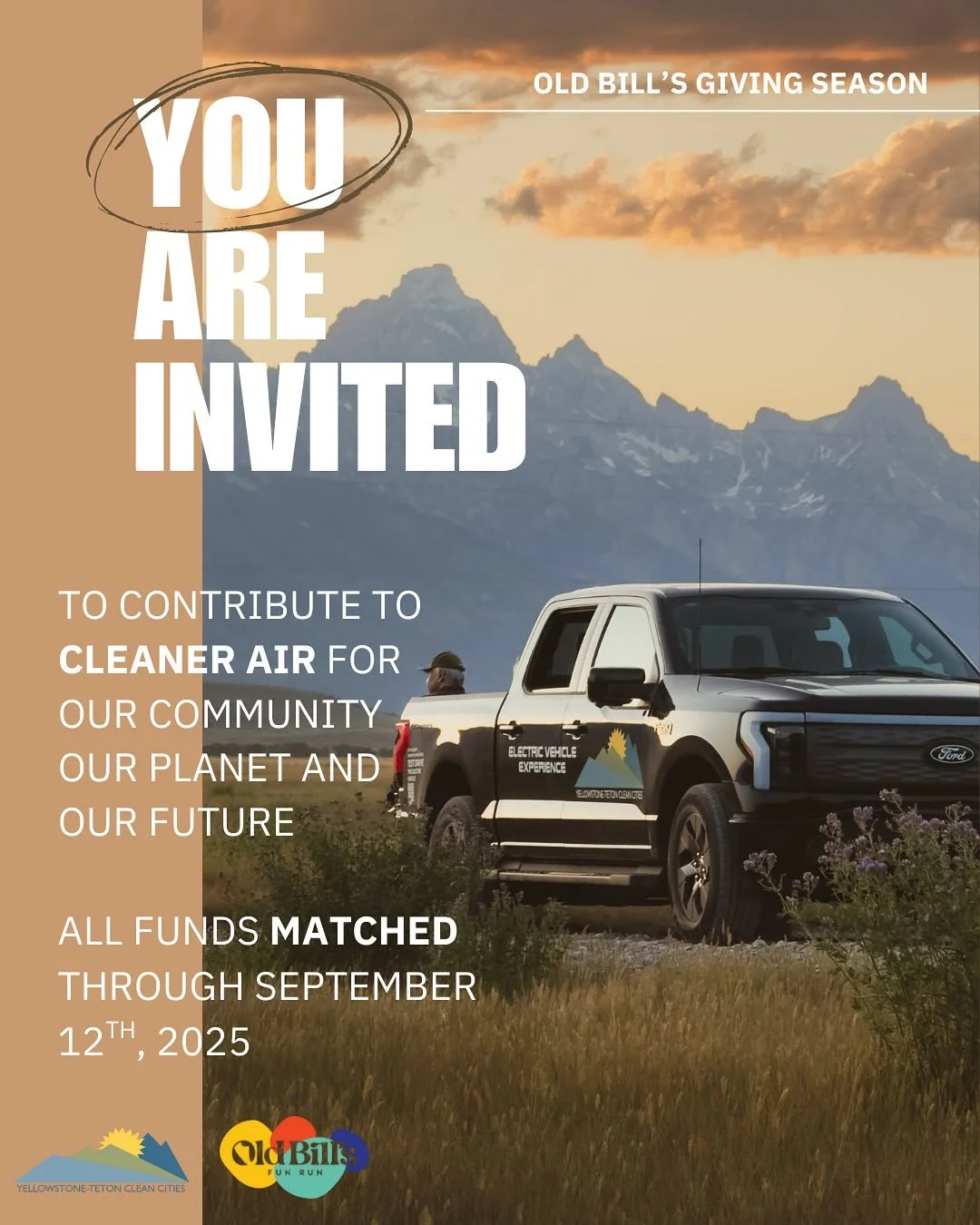 Old Bill&rsquo;s Giving Season is almost over! Help us continue our work here in Teton County and regionally across Wyoming, Montana and Eastern Idaho. Your donation helps us continue our work in making clean transportation an achievable goal for all
