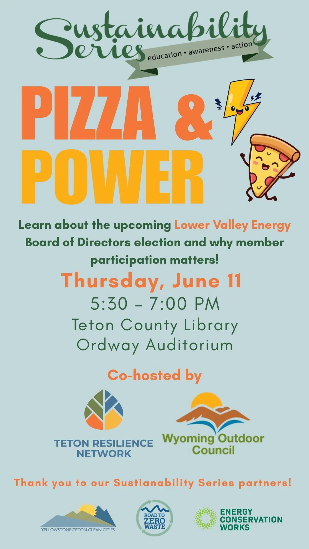 Sustainability Series - Pizza & Power