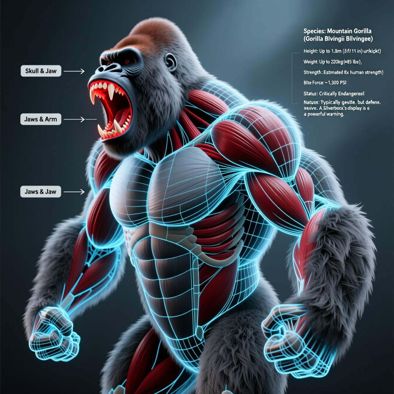 Anatomy of a Silverback Gorilla