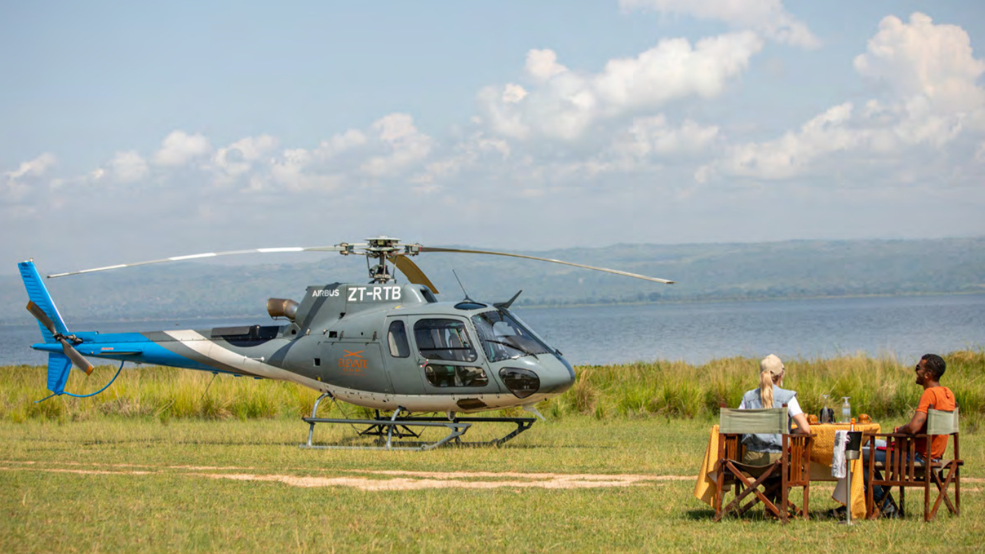 book a helicopter safari in Uganda online