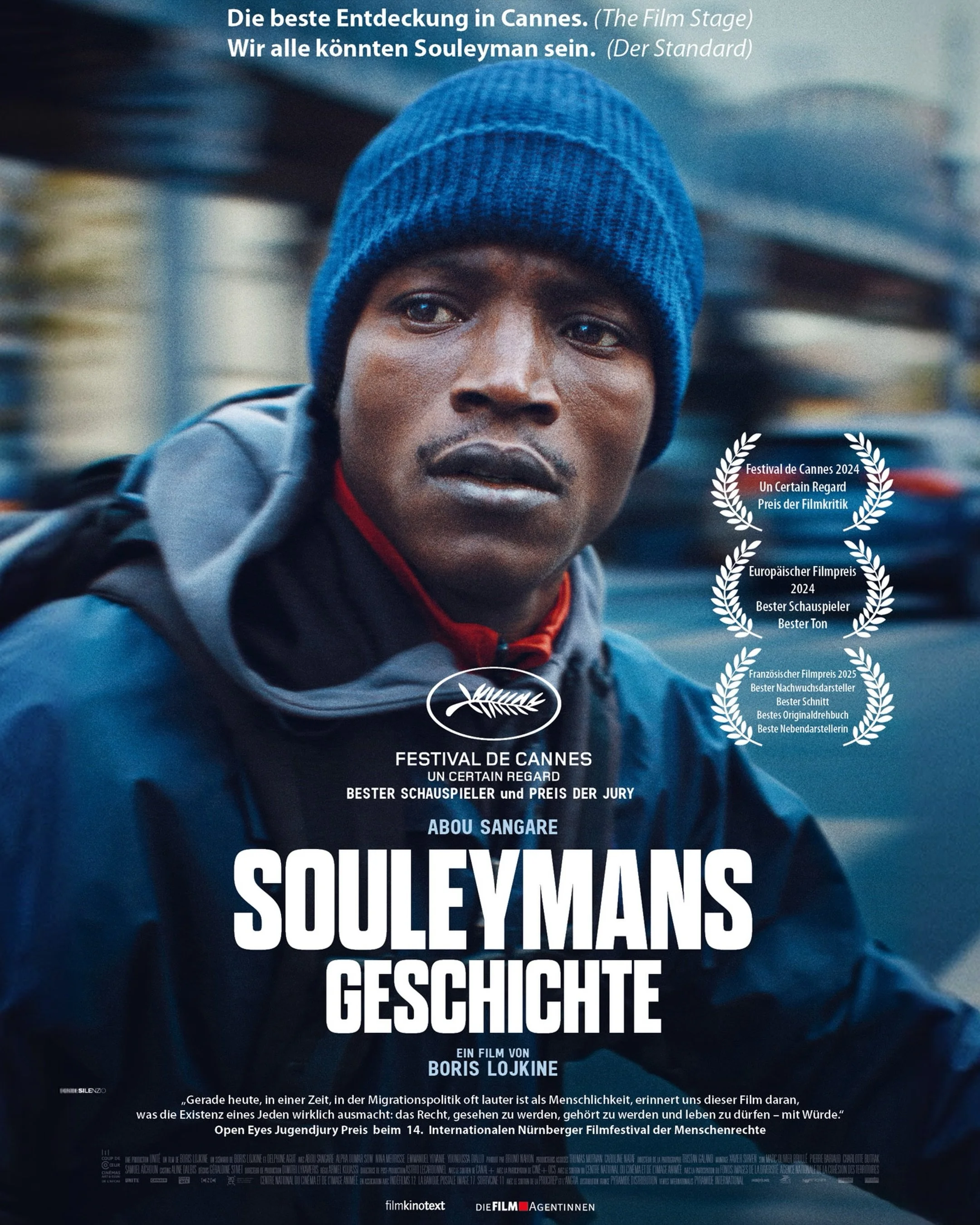 Getting closer! 🎬🍿
RAD FILM FEST
25.-27.09.2026
Stuttgart

Souleymans Geschichte von Boris Lojkine

Die Filmagentinnen:
Souleyman stammt aus Guinea und versucht in Frankreich einen Asylantrag zu stellen. Da er keinen Pass hat, braucht er dringend G