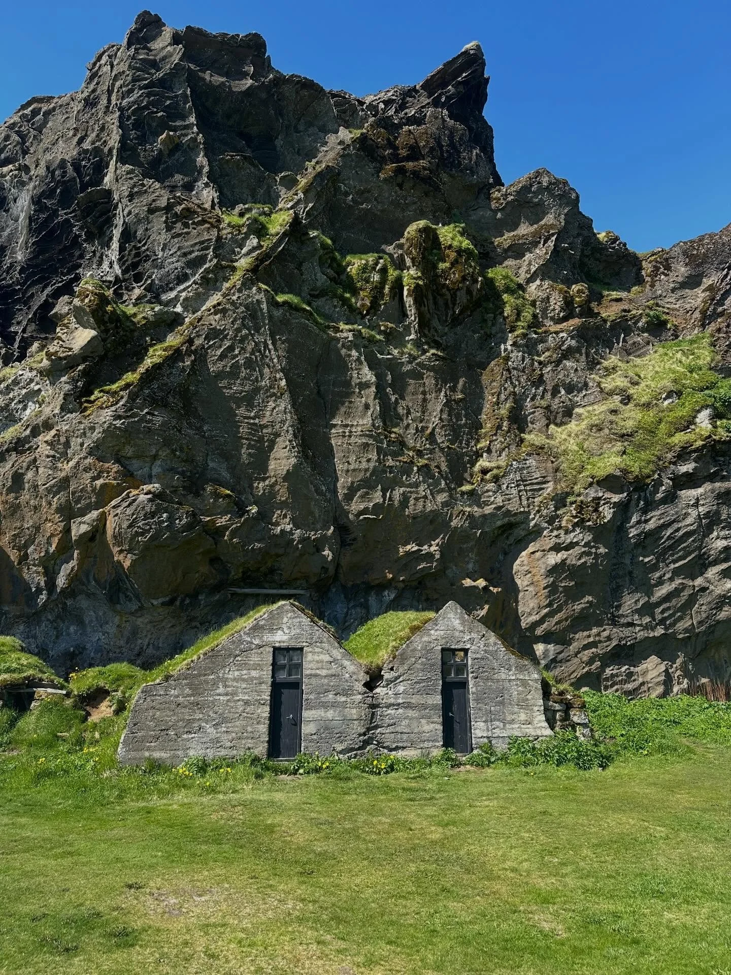 We left the van stateside for a trip to Iceland. Loved the repeating gable we saw in old and new architecture. Waterproofing details necessary, but great for rainwater harvesting. #redbarnontheroad #iceland #architecturenerds #architecturethatmakesyo