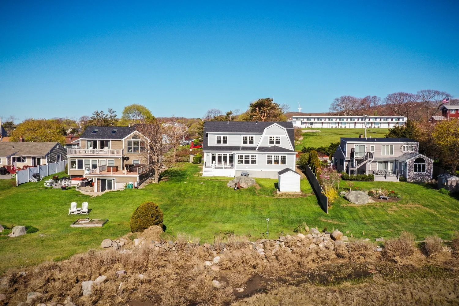 Red Barn Good Harbor Gambrel Exterior Back View