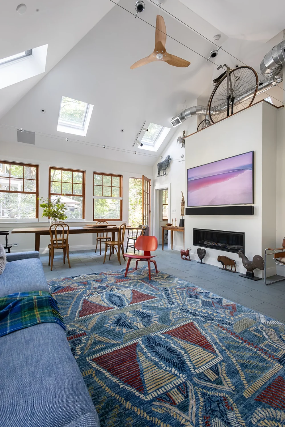 Red Barn Architecture Courtyard Carriage House Loft