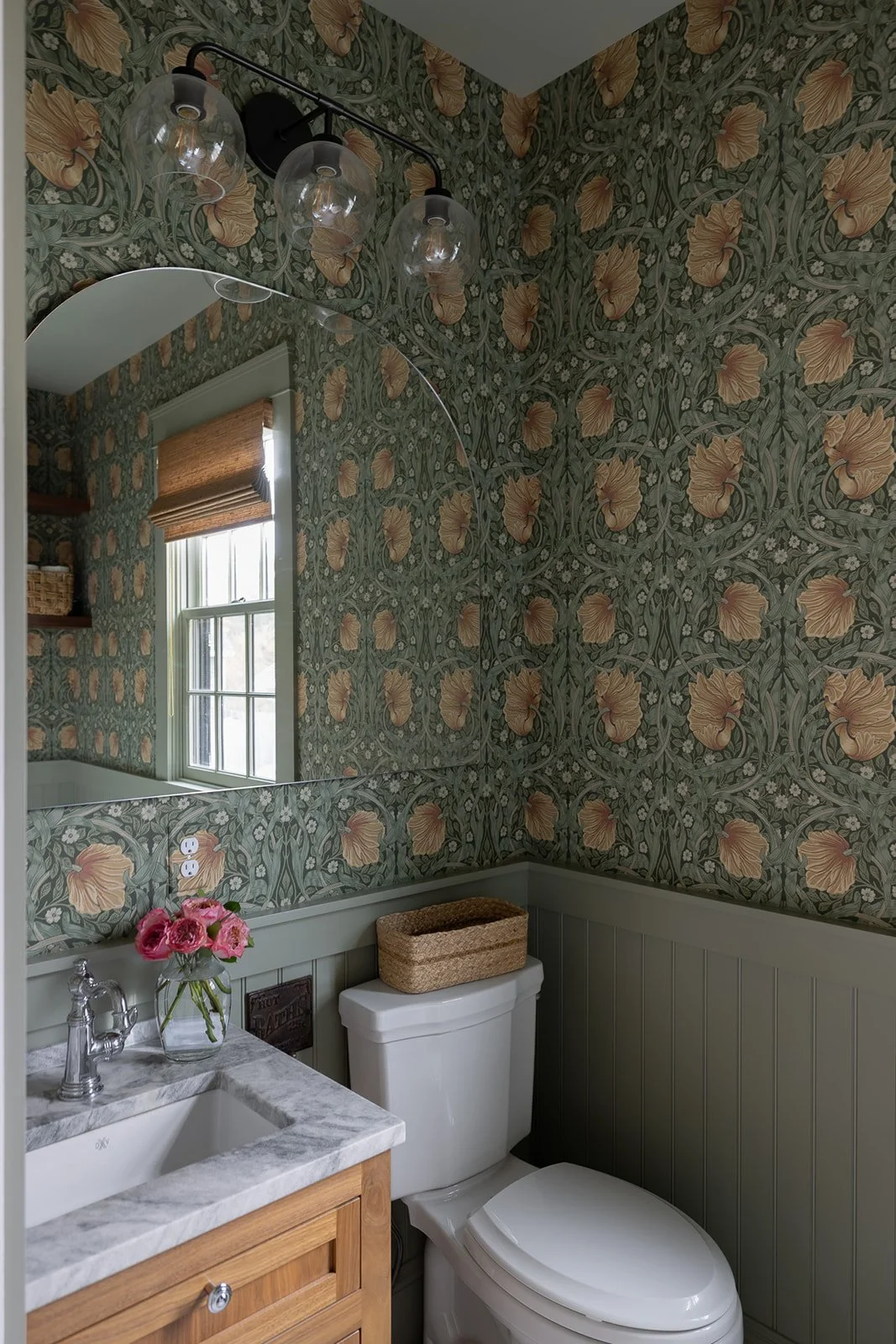 Red Barn Architecture Carpenters Colonial Powder Room