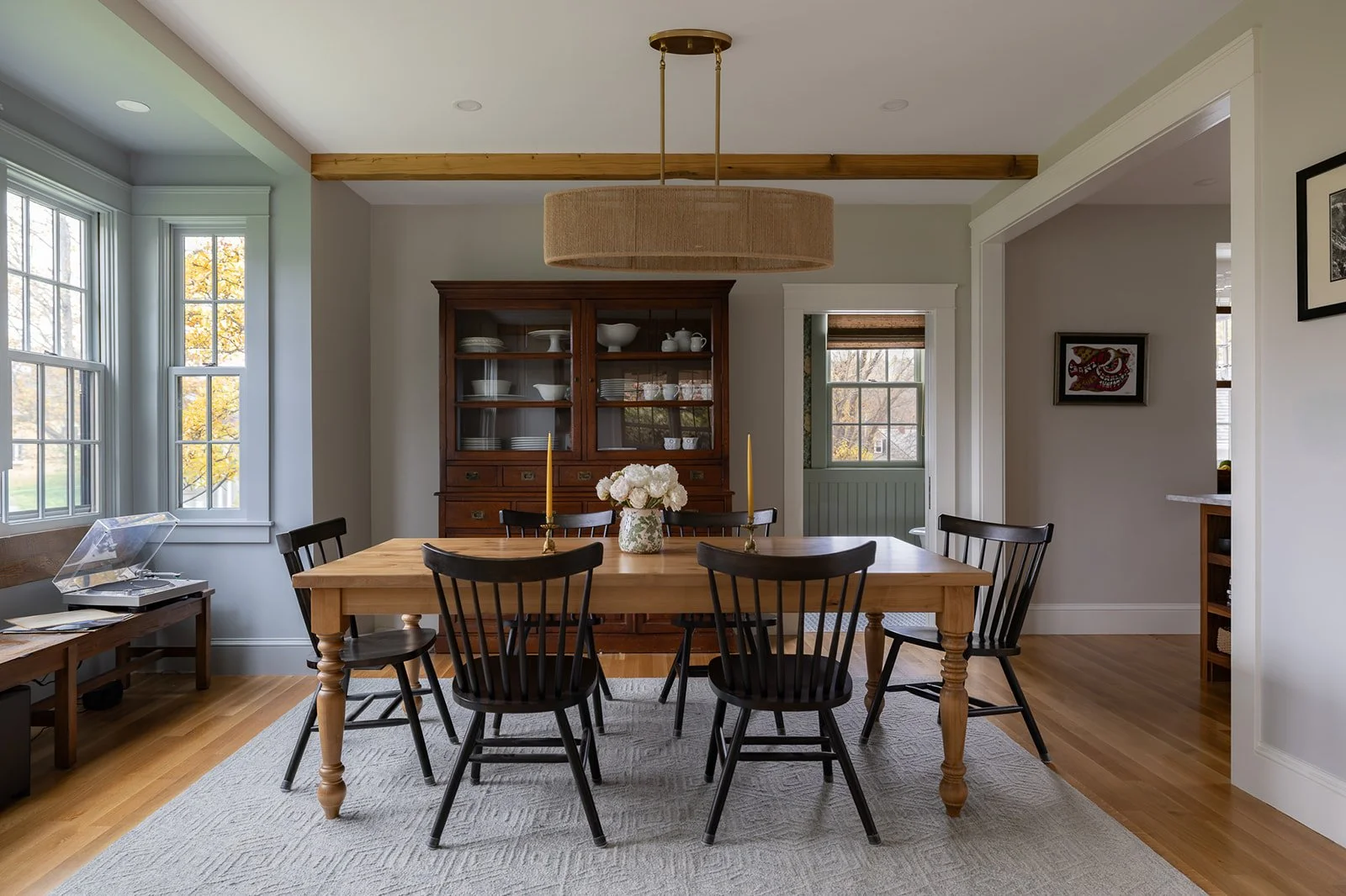red barn architecture dining room