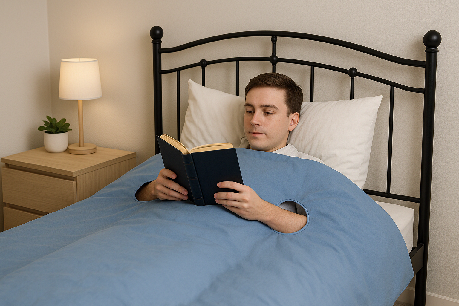 Holey Duvet - because it’s just divine to be so snuggly while reading a book in bed.
