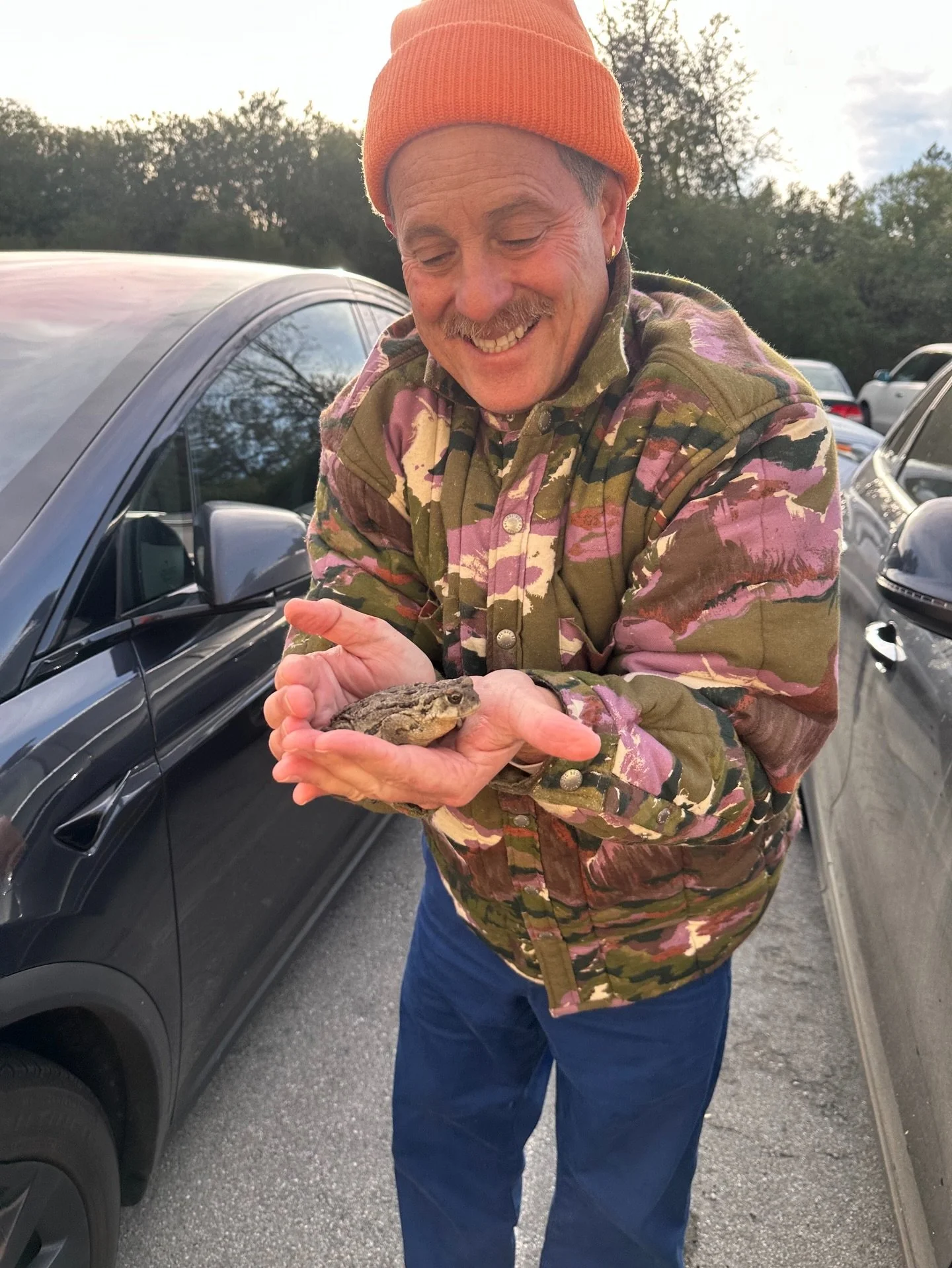 First day back after February Break, and Dr. J is already out here rescuing toads from under car tires at morning drop-off. 🐸 This is the School Director energy we&rsquo;re here for. Welcome back, WSP! 🤍