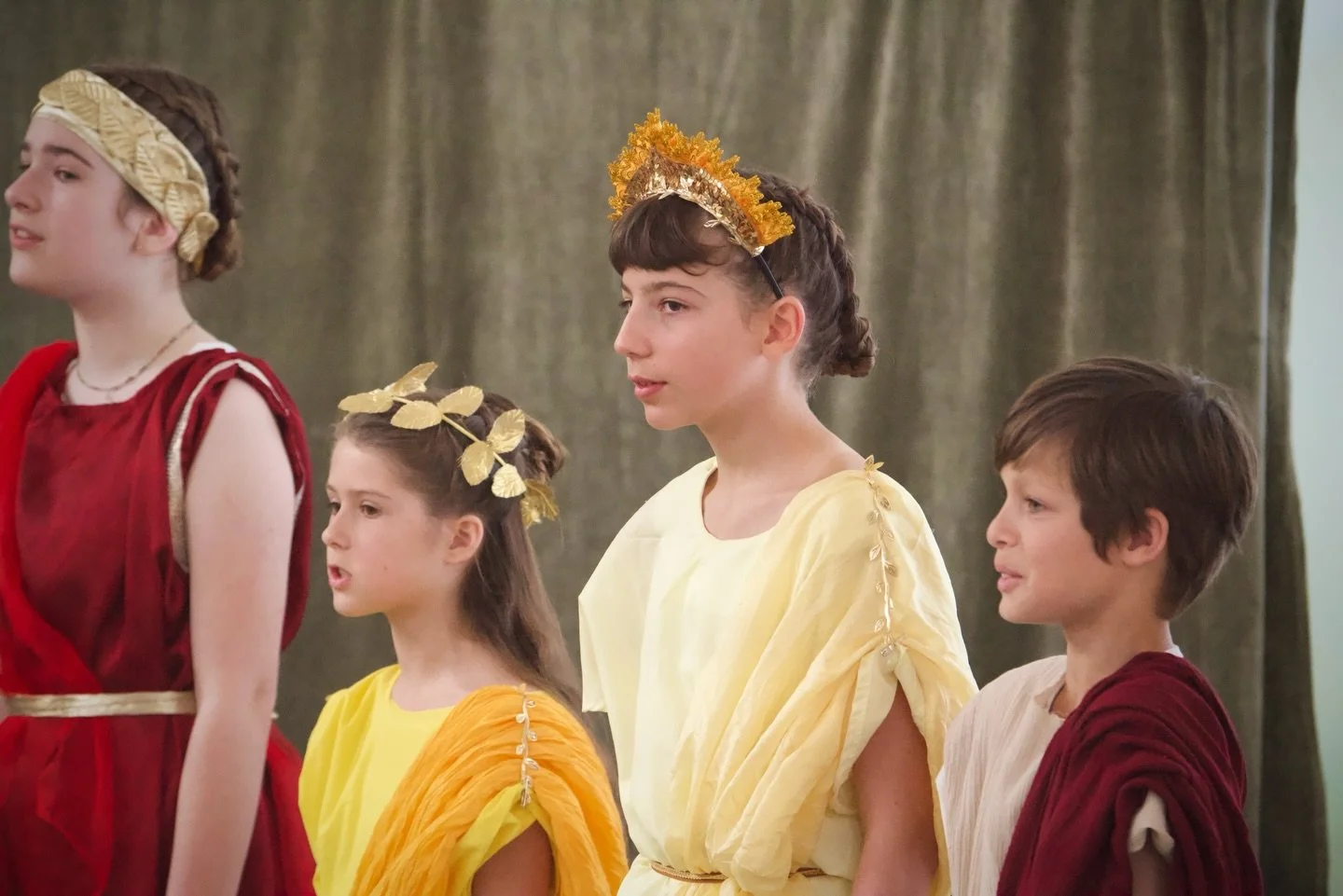 Bravo to our Grade 5 students, who staged a wonderful performance of the Greek myth Demeter and Persephone last week! 

In just two and a half weeks, students learned lines, rehearsed scenes, and worked together to bring the ancient story to life. A 