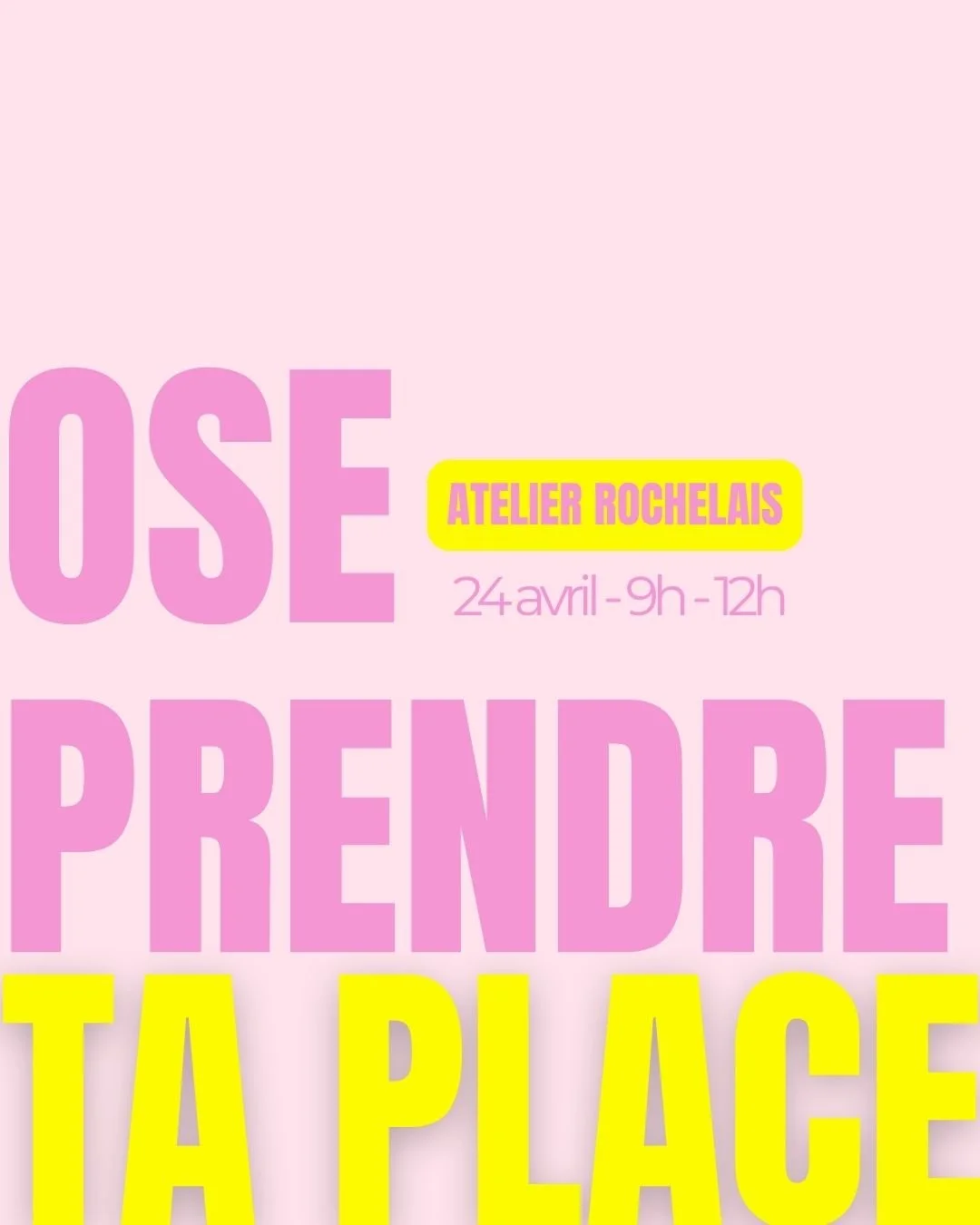 OSE prendre ta place