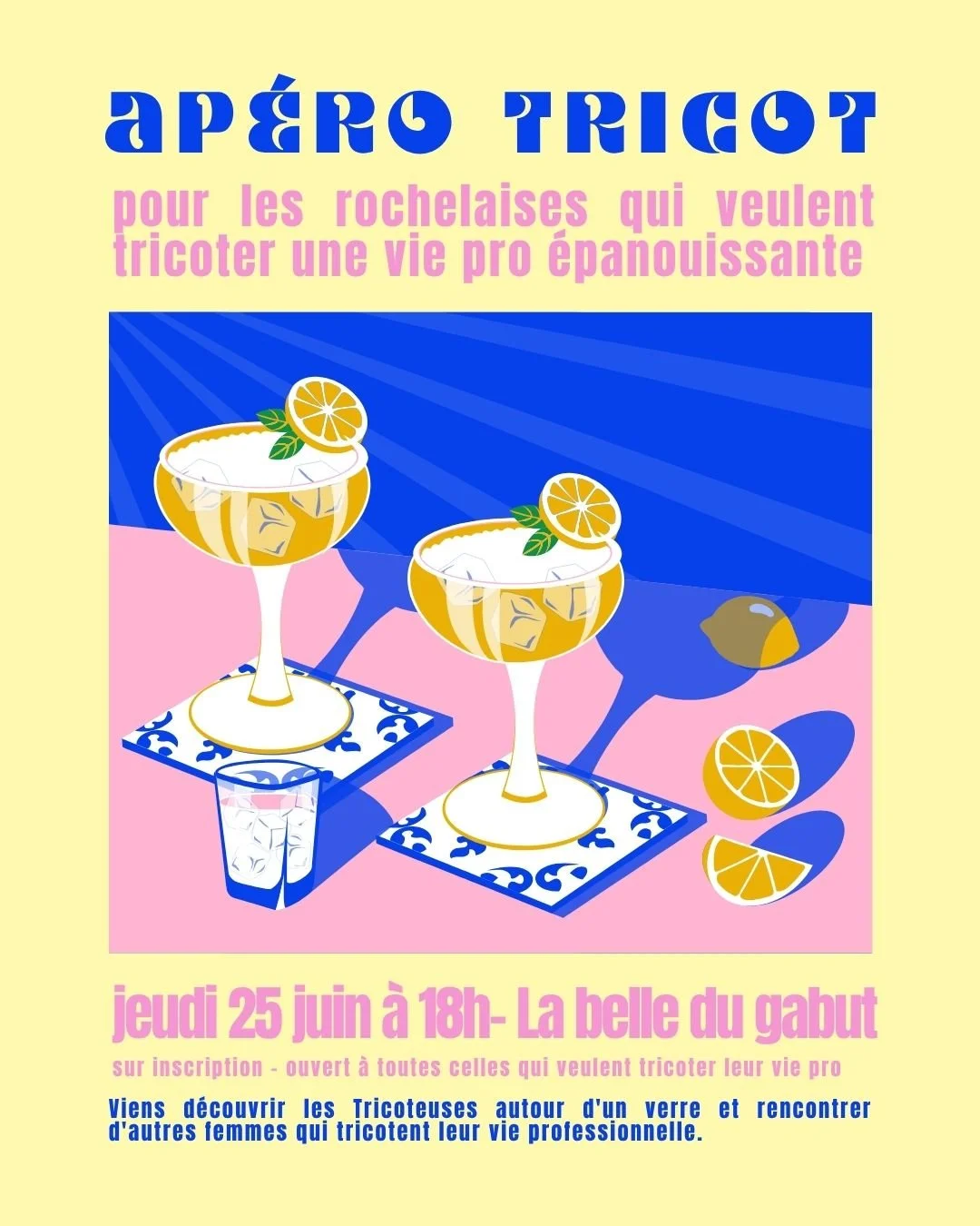 Apéro Tricot des Tricoteuses Rochelaises 🍹
