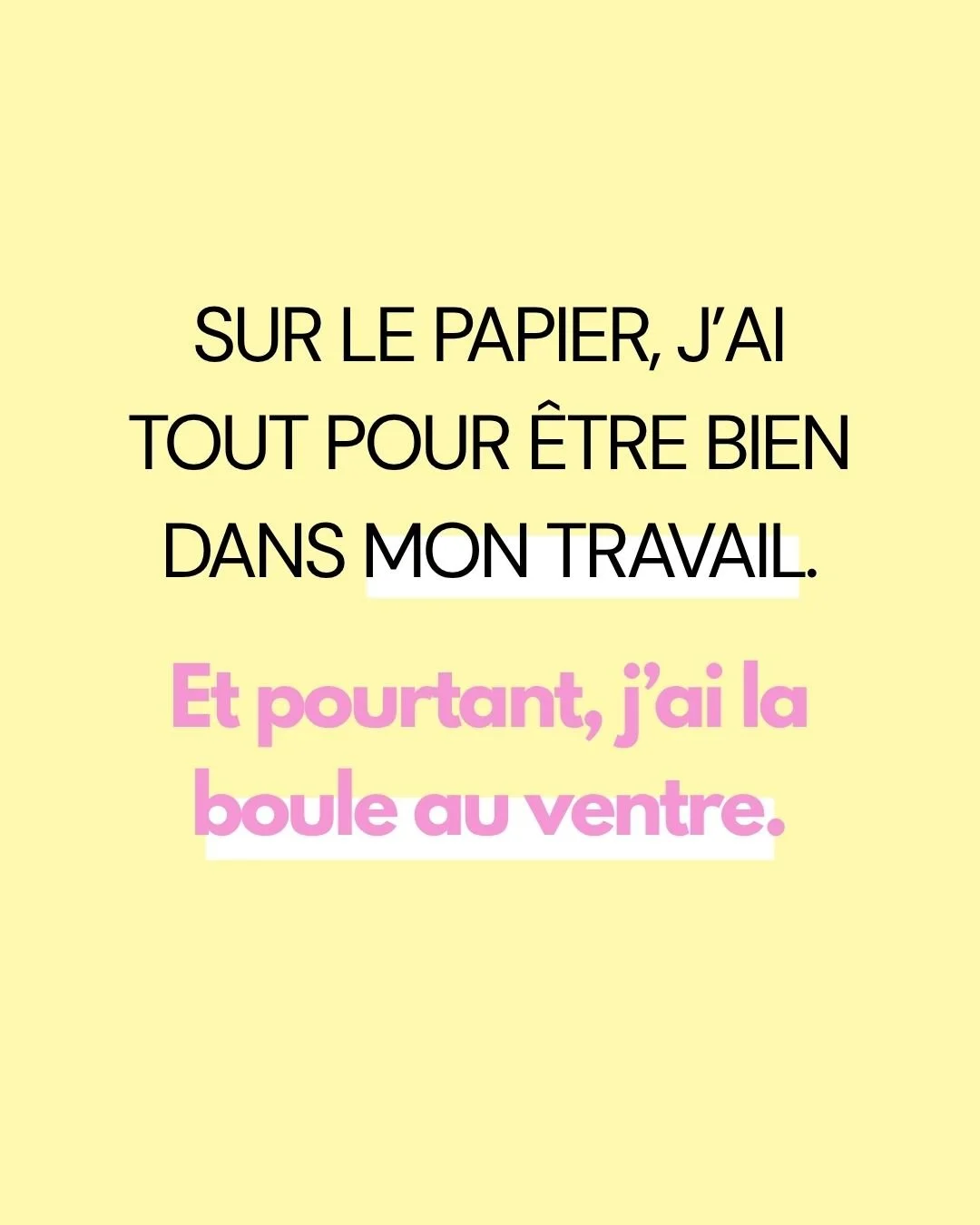 Parlons de la boule au ventre