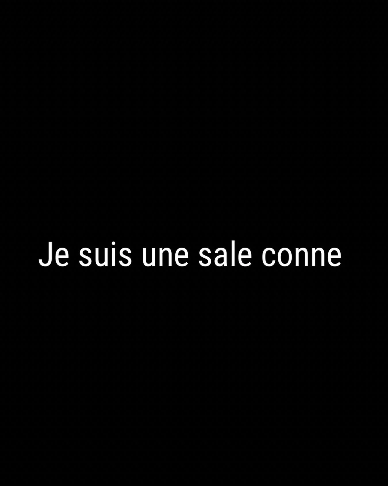 Etre une sale conne, pour moi &ccedil;a veut dire beaucoup. 

Je ne suis pas n&eacute;e sale conne, je suis devenue sale conne. 
Je ne suis pas n&eacute;e f&eacute;ministe, je suis devenue f&eacute;ministe.

Je suis f&eacute;ministe parce que j&rsquo