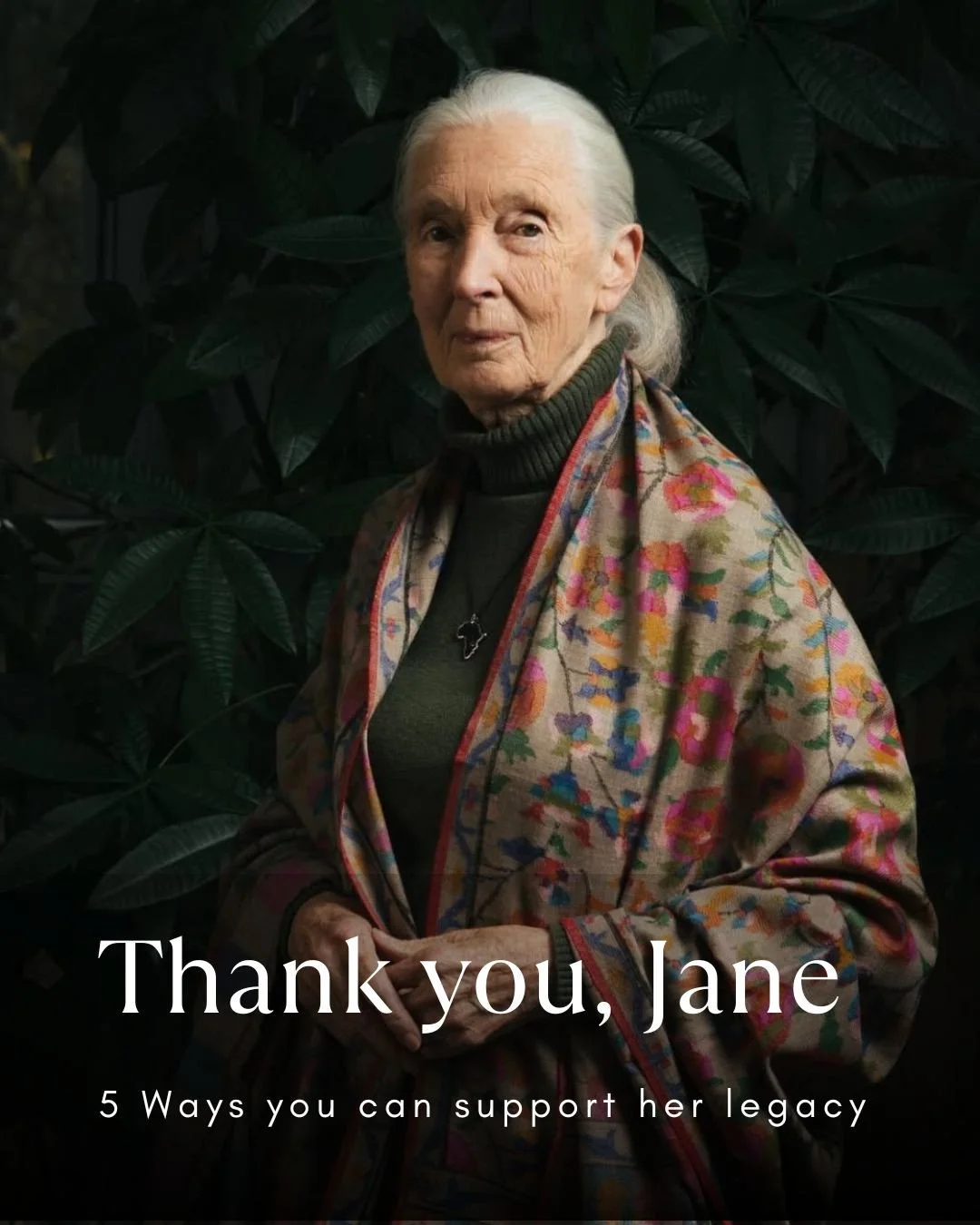 Thank you, Jane, for showing us that each person matters and reminding us that every action makes a difference. 💚 You taught us the power of working together.⁠
⁠
As we honour your legacy, we think about the things you cherished: caring for nature an