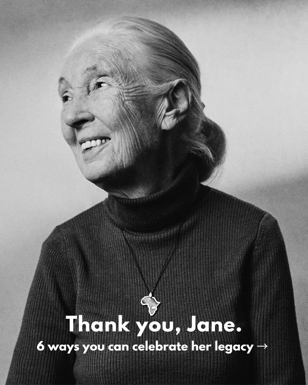 If you are looking for ways to celebrate Jane on what would&rsquo;ve been her 92nd birthday, we can think of no better way than to take action for people, other animals, and our shared environment. Jane showed us that every individual matters, every 
