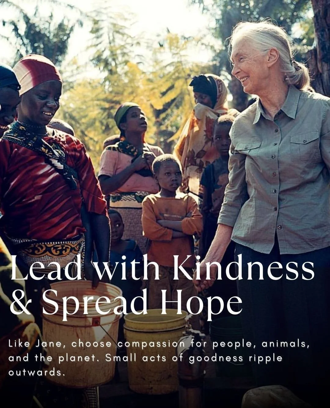 Jane showed us that one person truly can change the world, and that the work is never finished. 💚⁠
Her vision lives on in every act of kindness, every hand extended to nature, and every young person stepping up through Roots &amp; Shoots. ⁠
We carry