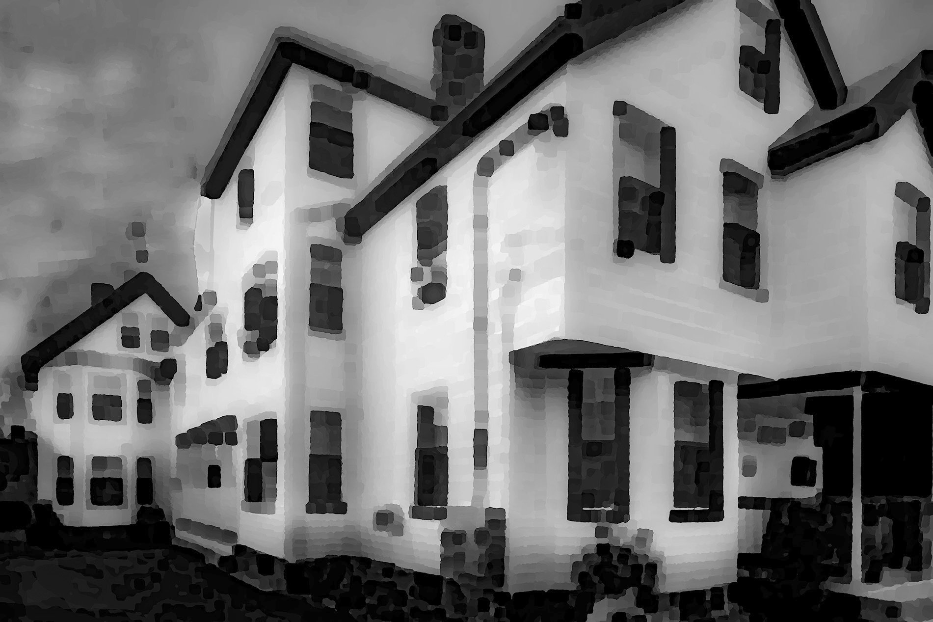 Dorchester house with black windows