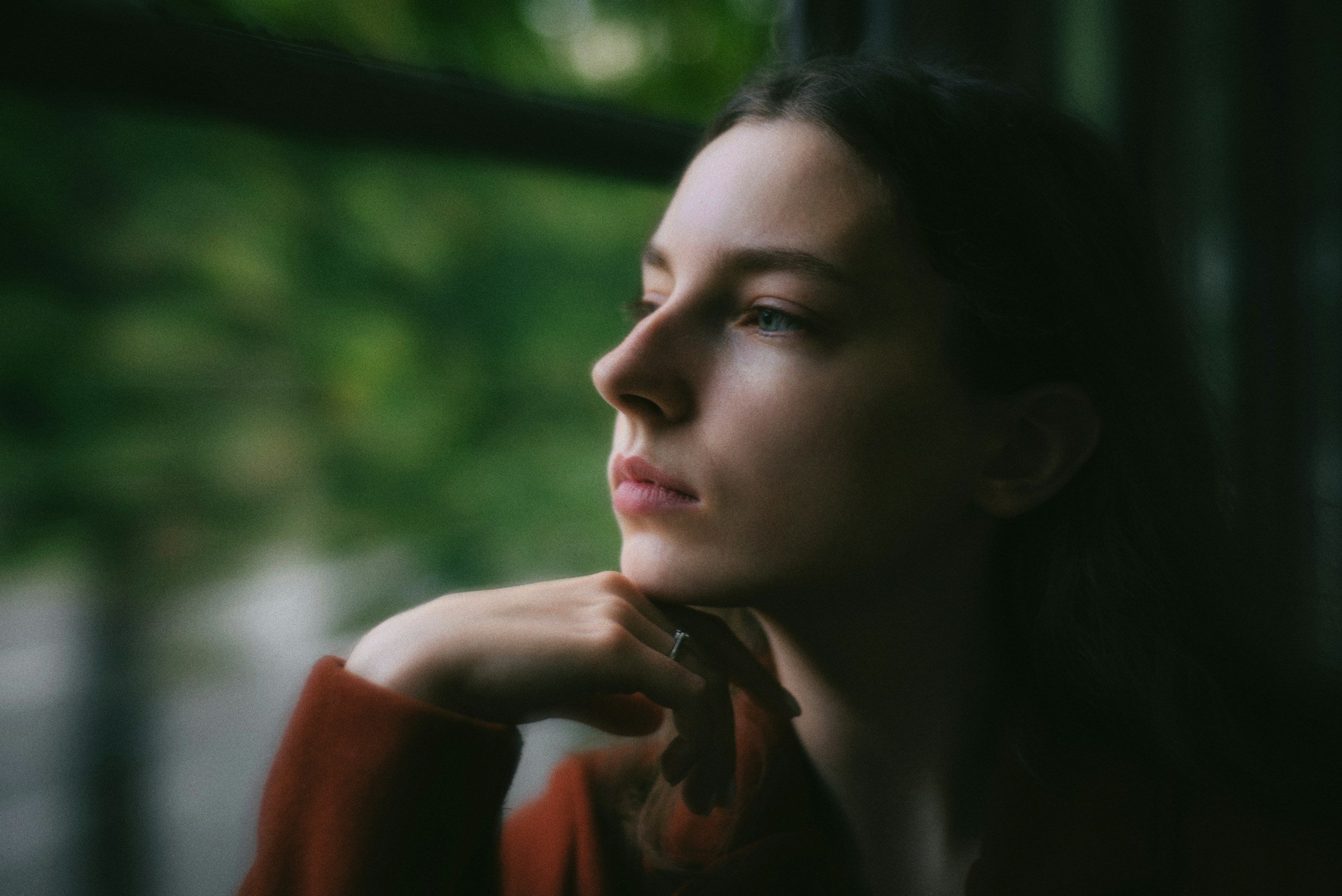 A person deep in thought