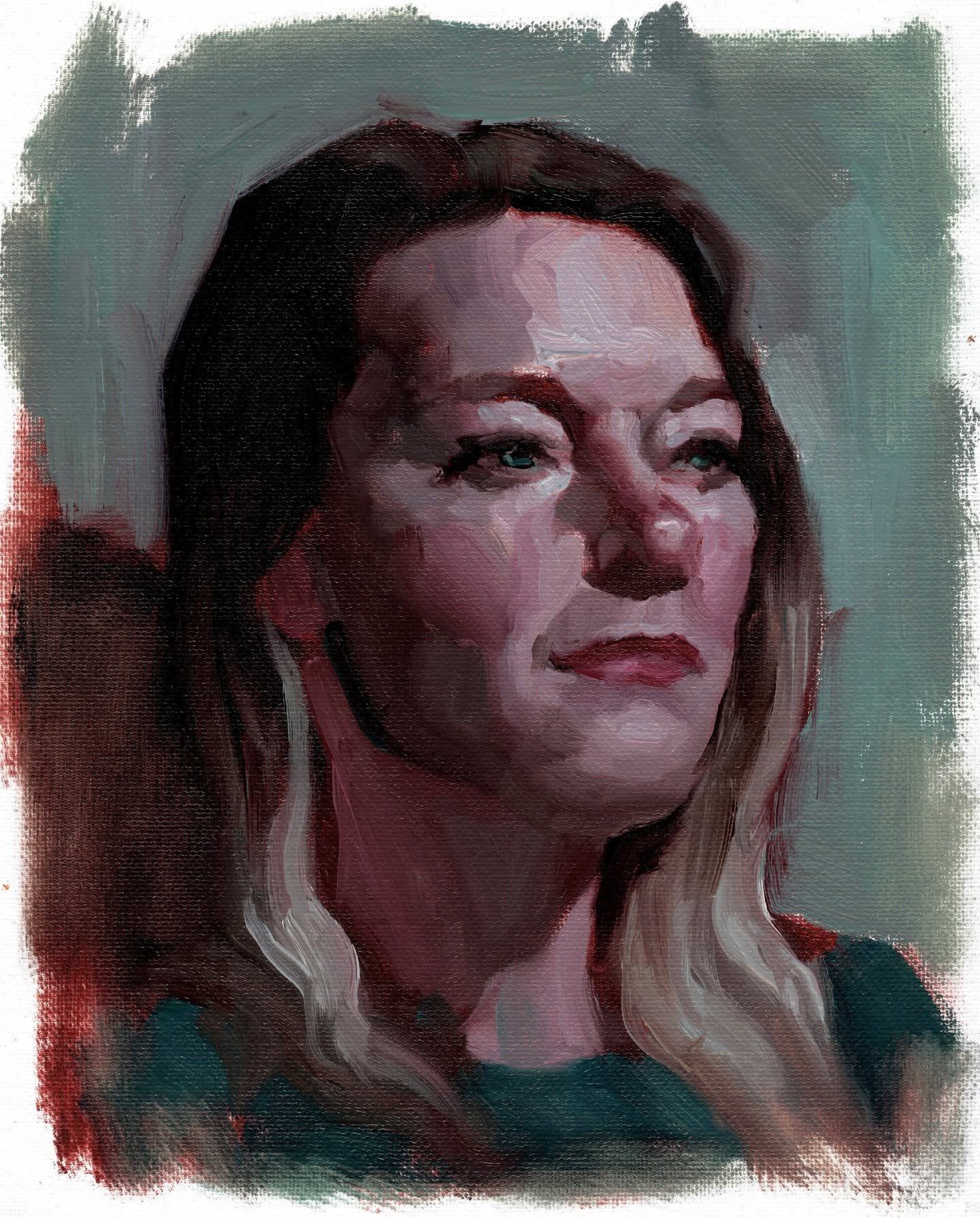 Portrait painting from a couple weeks ago. Sometimes these kick my butt but this one was super smooth.

#allaprima #portraitpainting #painting #oilpaint